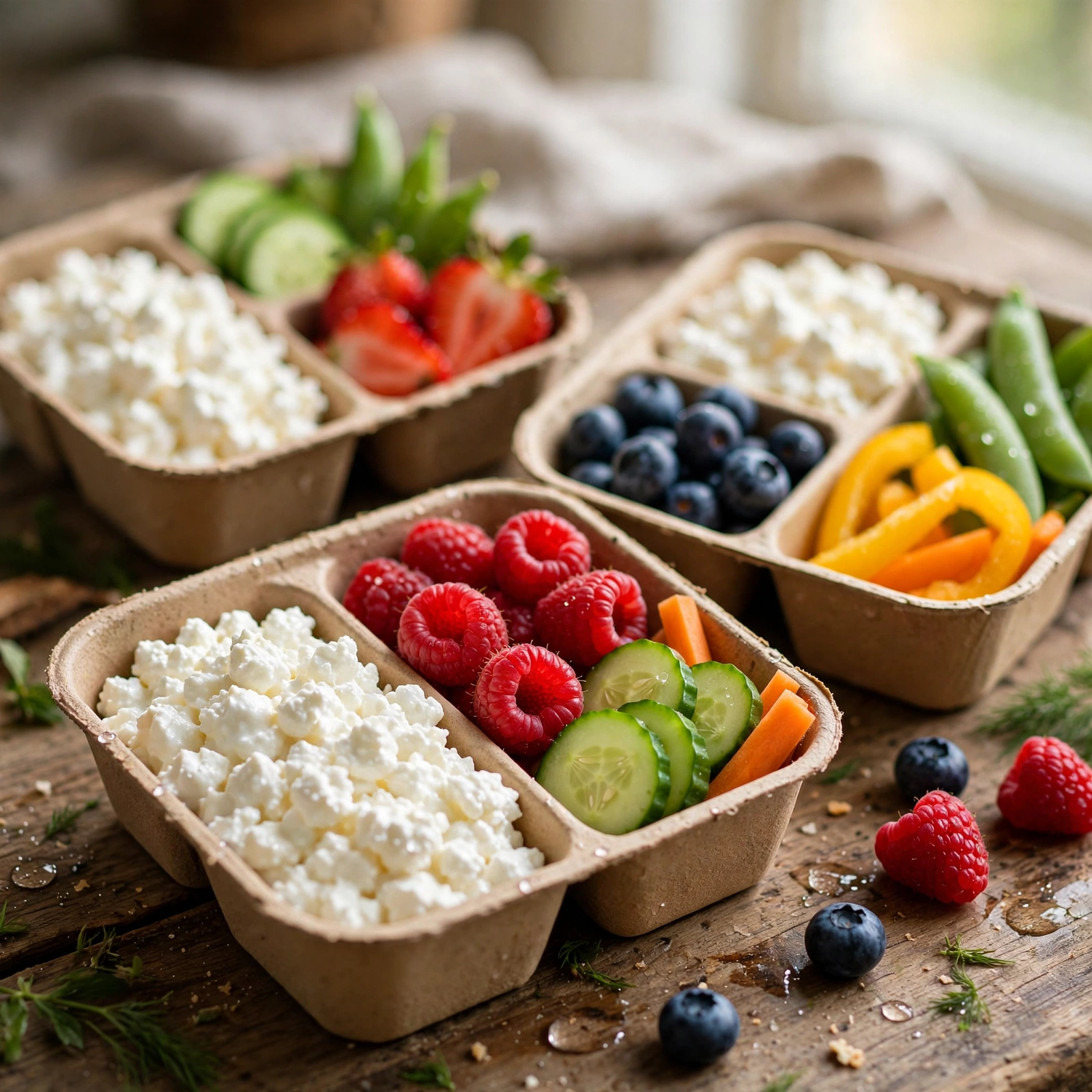 21 Day Fix Summer Meal Prep (Beat the Heat & Stay on Track): 8. Cottage Cheese Summer Snack Boxes