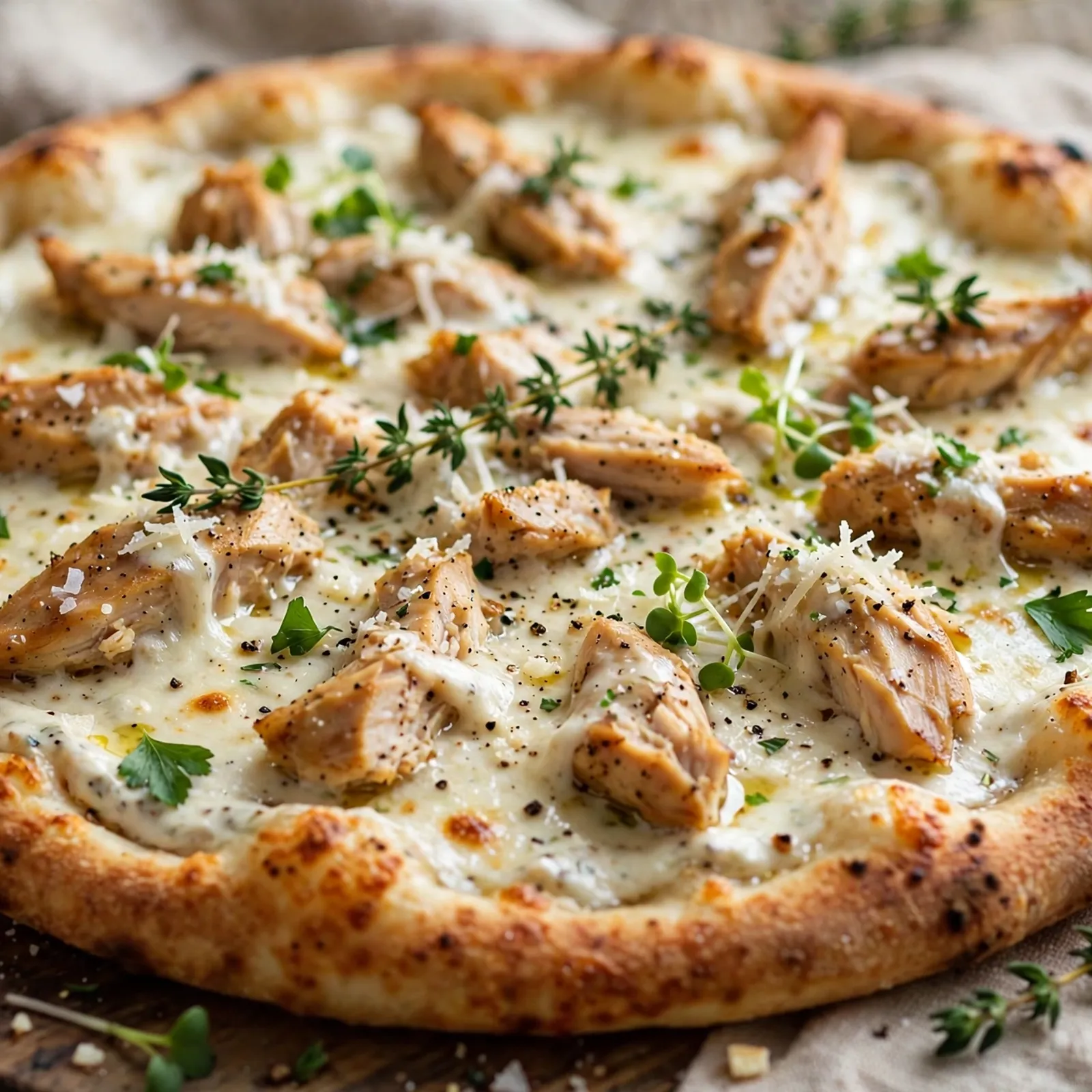 20 Easy 21 Day Fix Pizza Recipes You’ll Actually Crave: 9. Creamy White Chicken Pizza