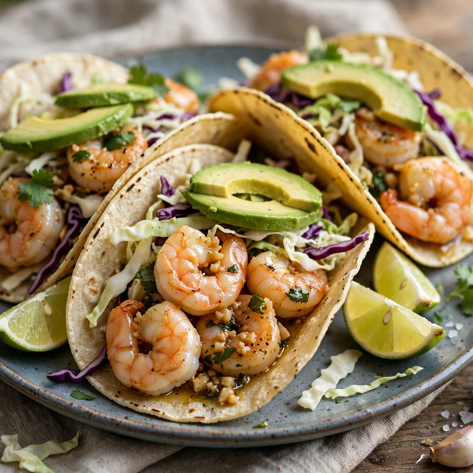 20 Light Summer Anti-Inflammatory Dinners Recipes for Warm Evenings: 10. Garlic Lime Shrimp Tacos