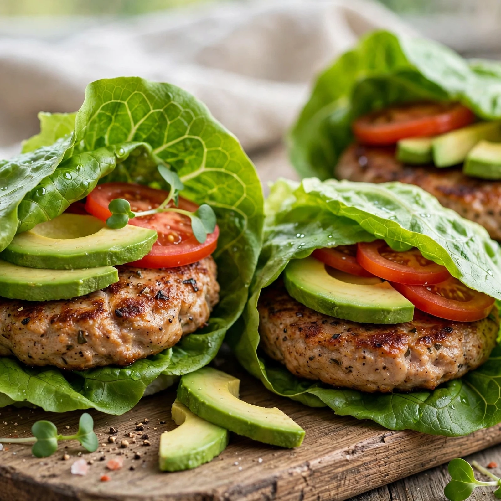 15 Summer Anti-Inflammatory BBQ Recipes for Cookouts: 10. Lettuce Wrap Turkey Burgers