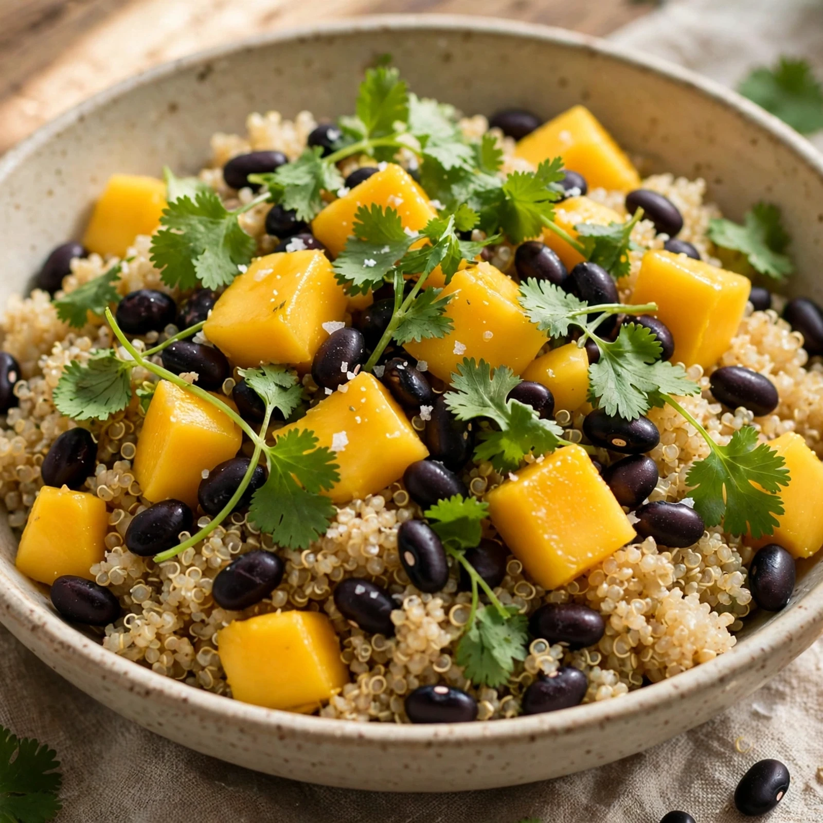 15 Summer Anti-Inflammatory Recipes to Start the Season Right: 8. Mango Black Bean Quinoa Bowl