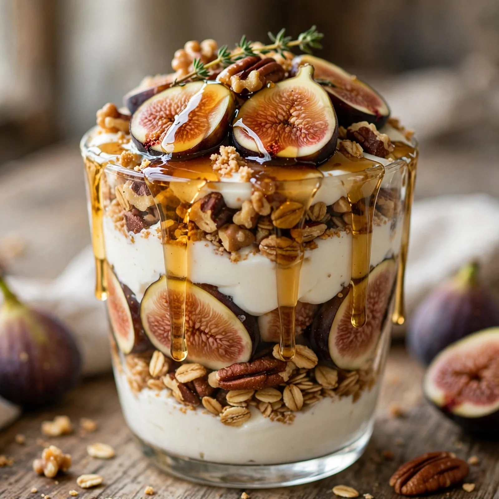 10 Anti-Inflammatory Apple Pear and Fig Recipes for Fall: 10. Maple Fig Greek Yogurt Parfait