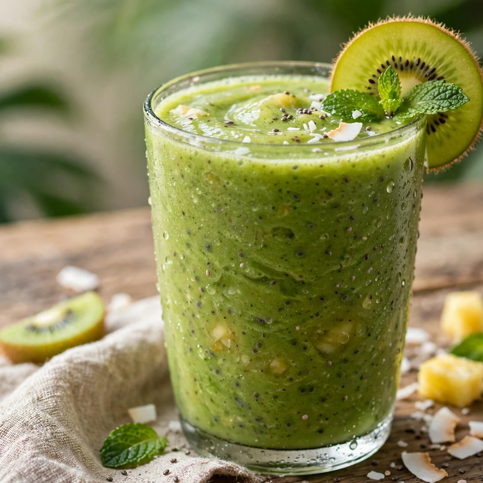 20 No-Cook Anti-Inflammatory Meals for Hot Summer Days: 10. Tropical Green Smoothie