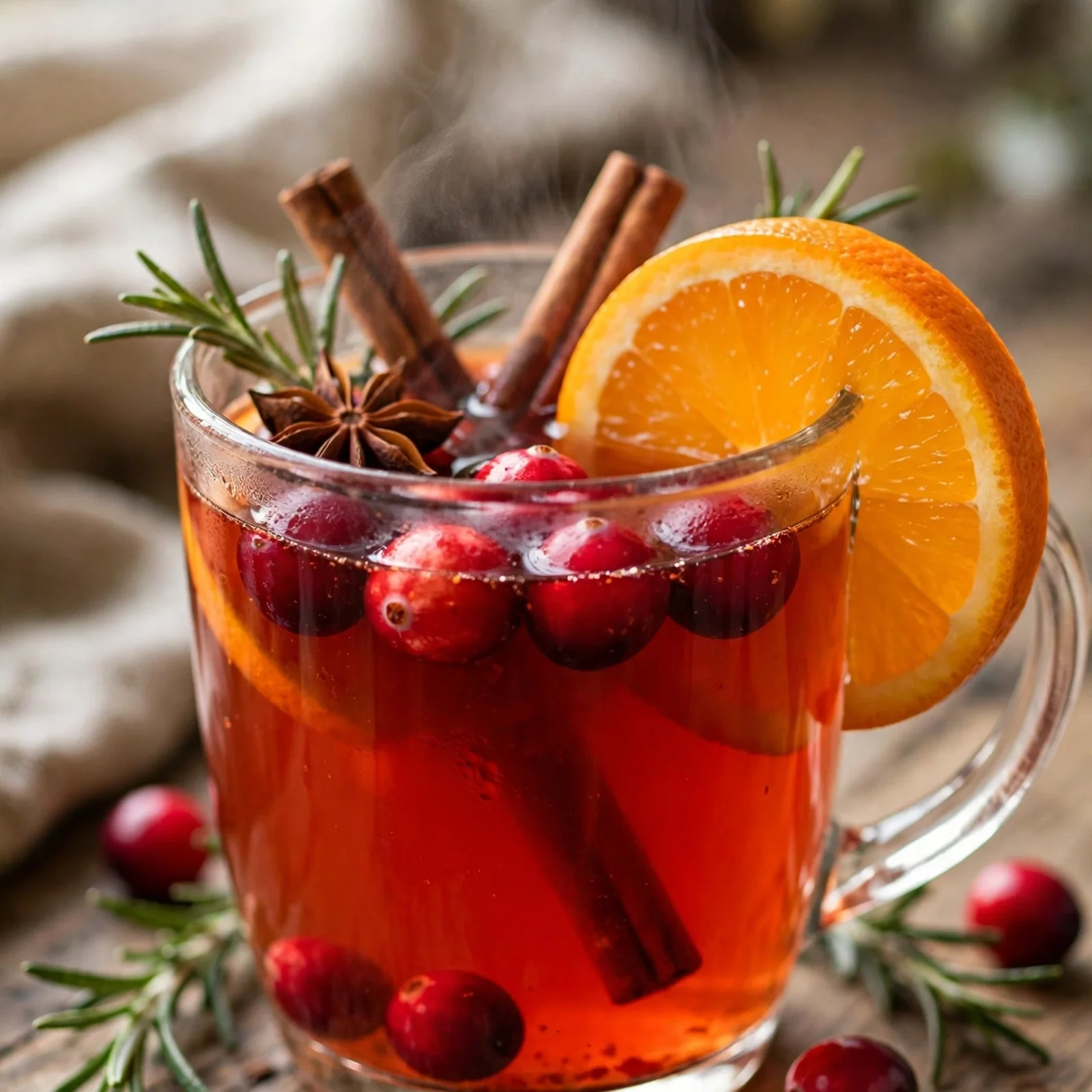 20 Warming Anti-Inflammatory Drinks And Spiced Teas for Fall: 10. Cranberry Orange Spice Tea