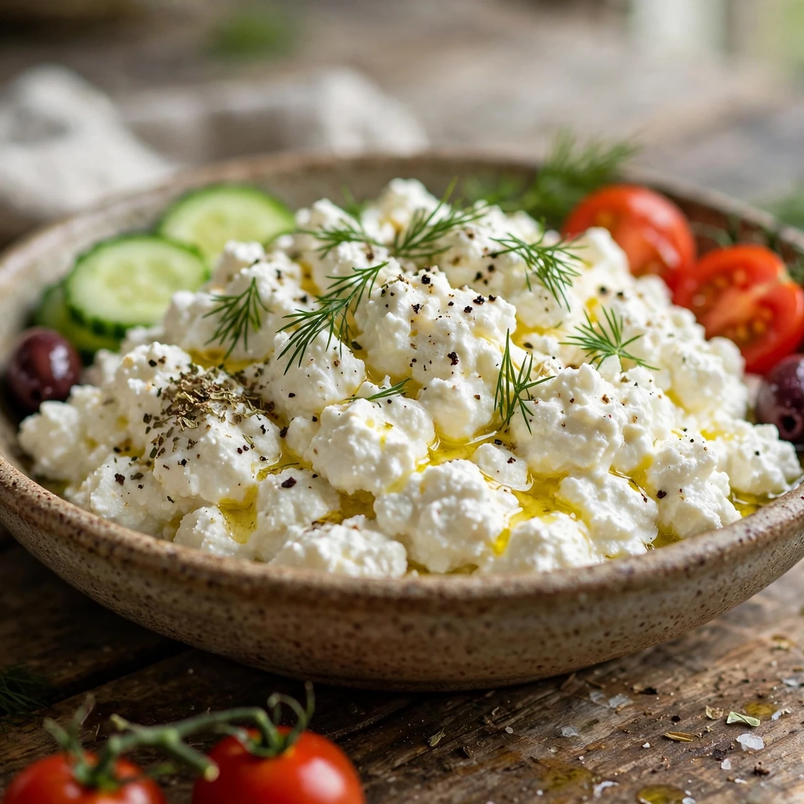 20 No-Cook Anti-Inflammatory Meals for Hot Summer Days: 11. Greek Cottage Cheese Bowl