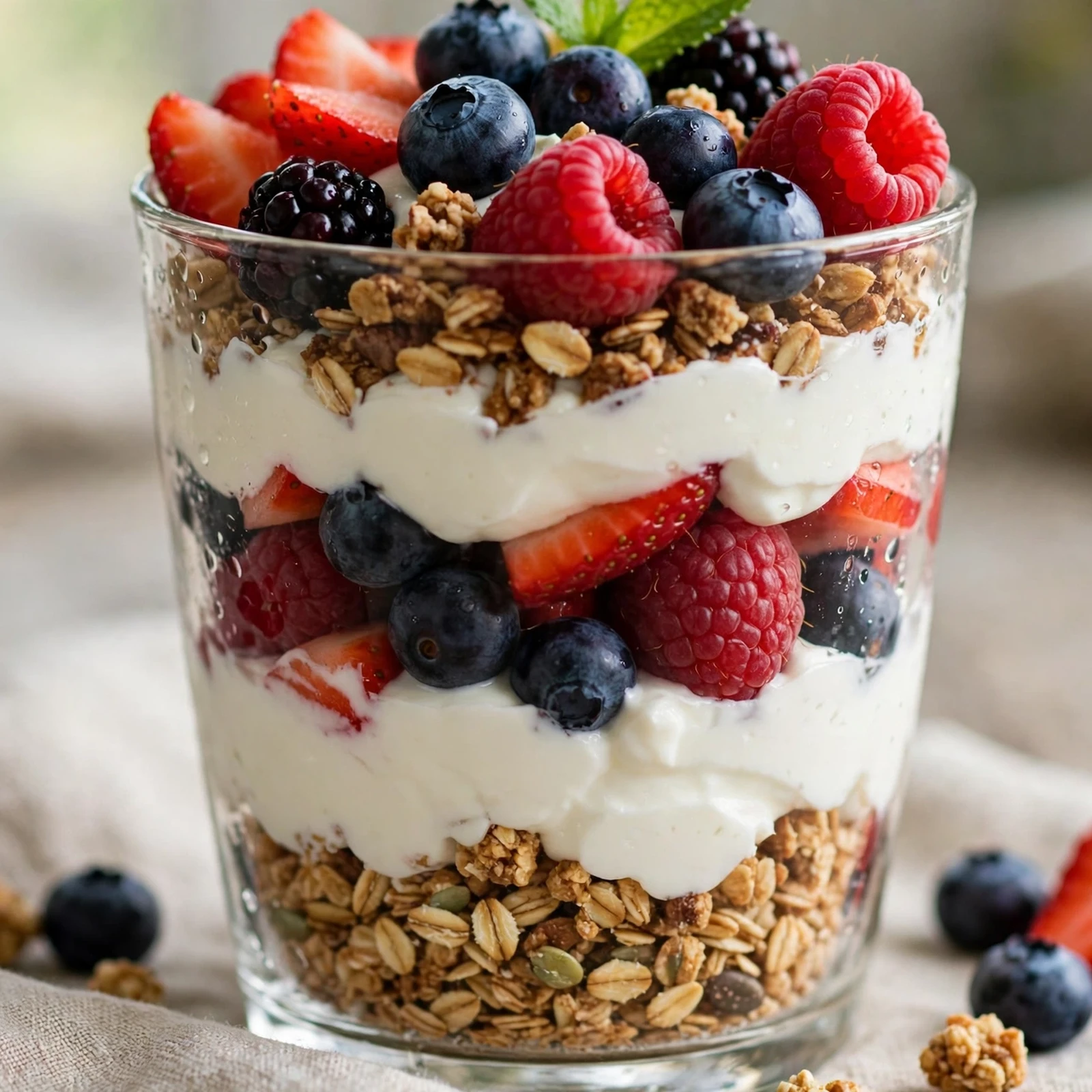 15 Summer Anti-Inflammatory Recipes to Start the Season Right: 9. Greek Yogurt Berry Parfait