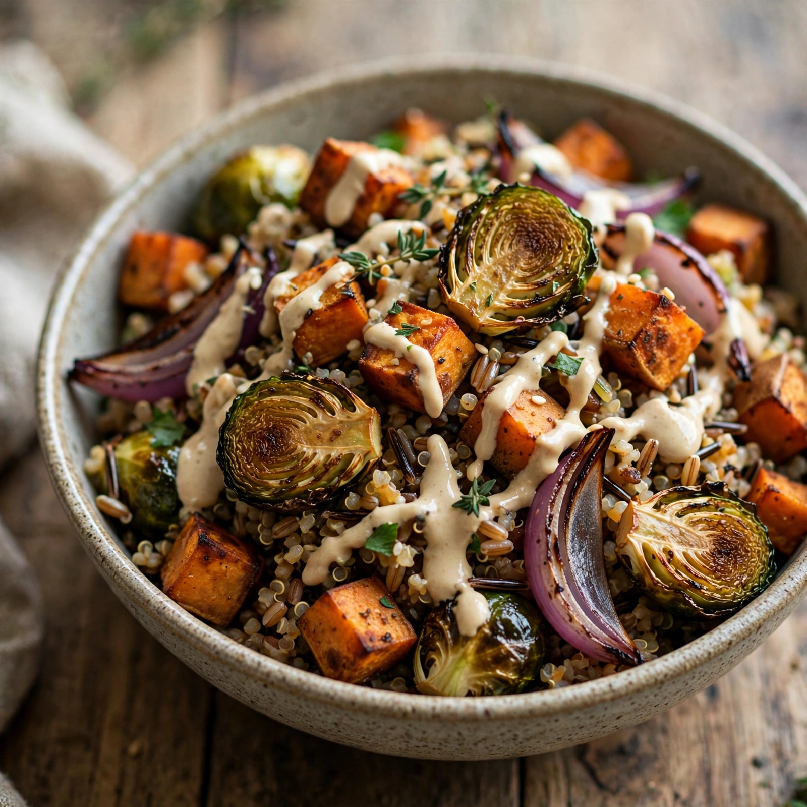 15 Anti-Inflammatory Grain Salads for Summer Days: 10. Roasted Vegetable Grain Salad