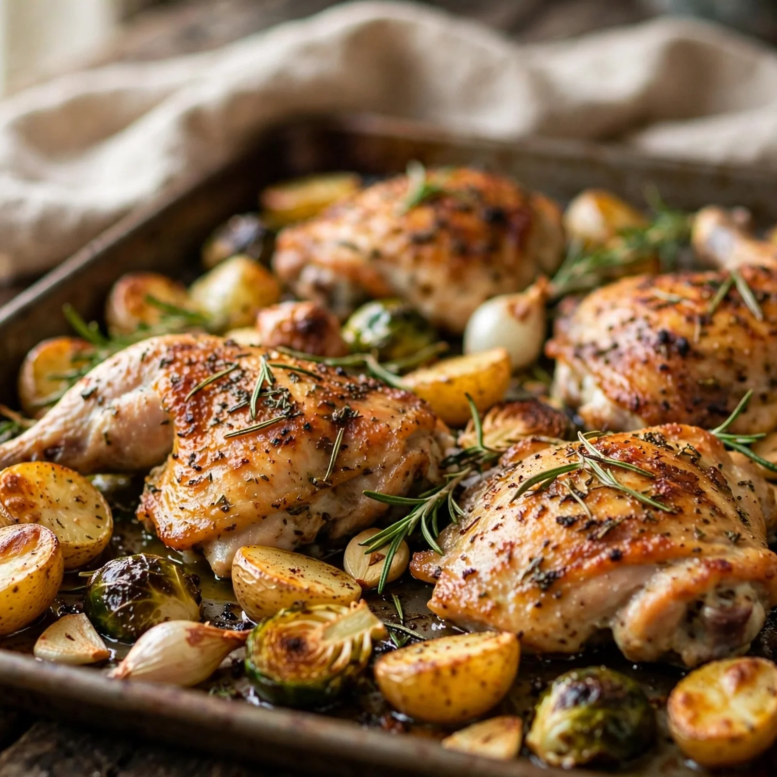 25 Cozy Fall Anti-Inflammatory Recipes to Warm Your Soul: 10. Rosemary Chicken Sheet Pan Dinner