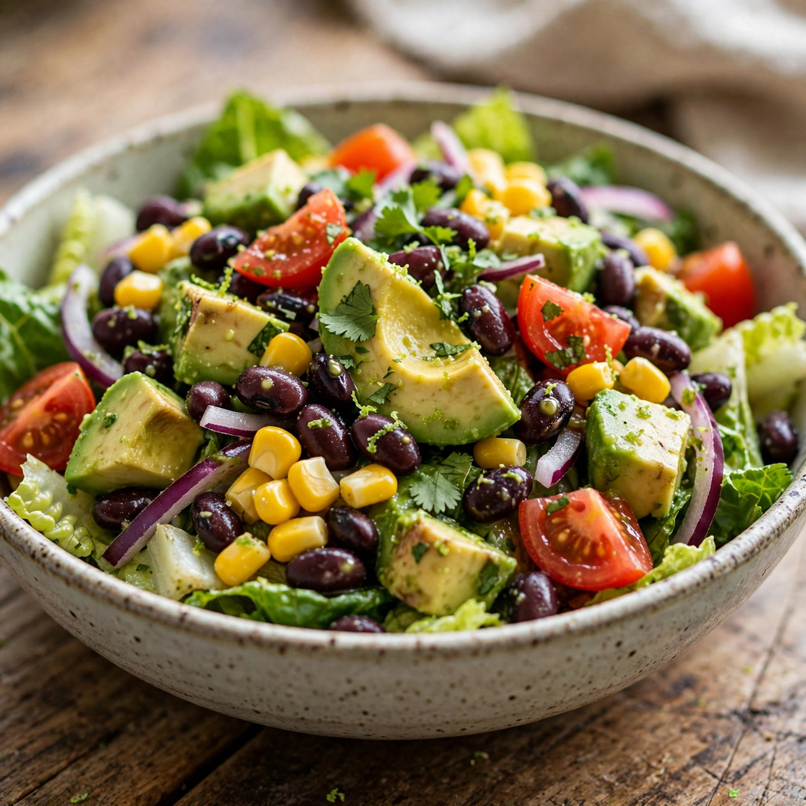 10 Refreshing Anti-Inflammatory Dinner Salads for Summer Heat: 10. Southwest Black Bean and Avocado Salad