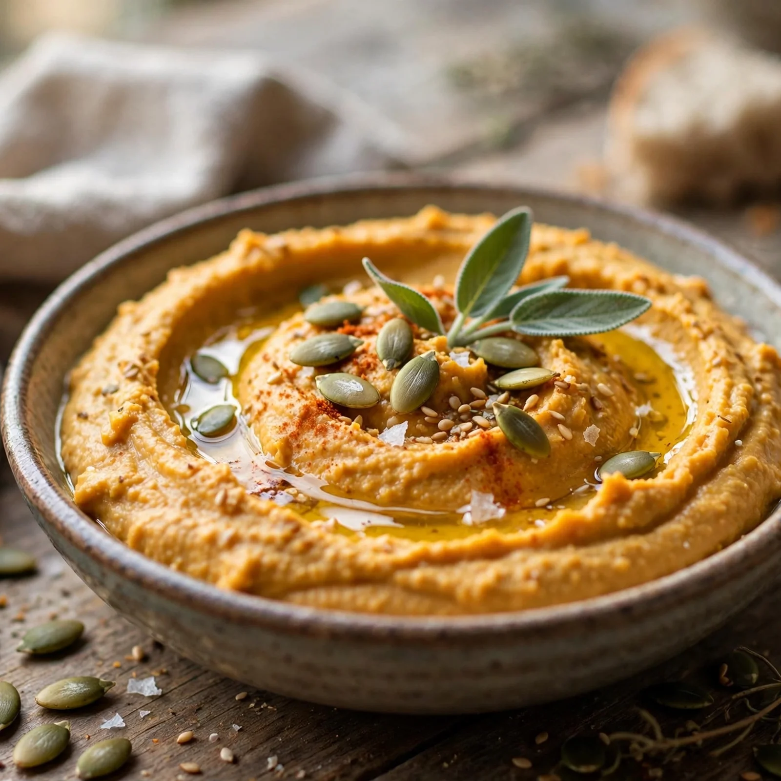 15 Anti-Inflammatory Pumpkin Recipes for the Fall Season: 11. Creamy Pumpkin Hummus