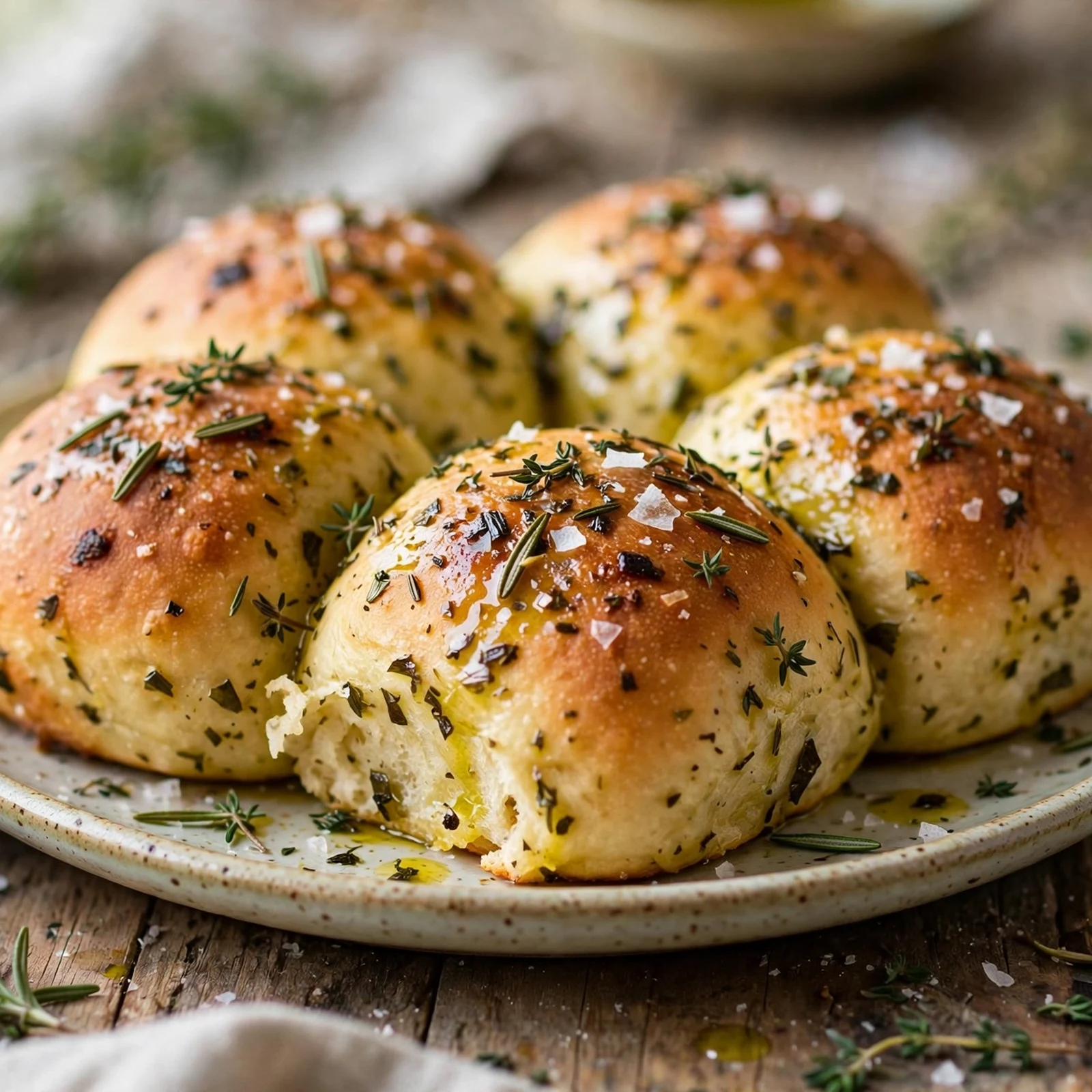 15 Anti-Inflammatory Thanksgiving Recipes Everyone Will Love: 13. Olive Oil Herb Dinner Rolls
