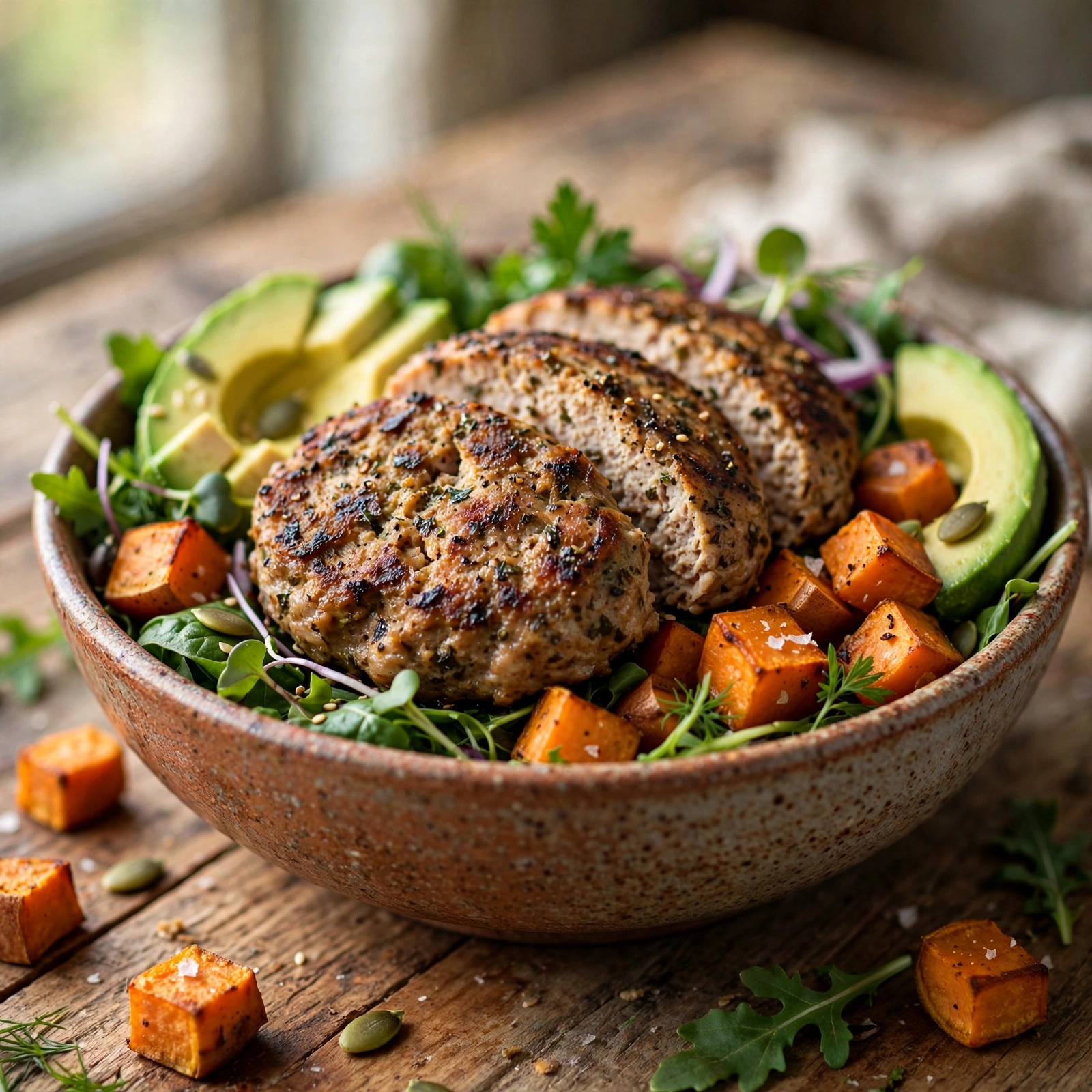 21 Day Fix Summer Meal Prep (Beat the Heat & Stay on Track): 10. Turkey Burger Power Bowls