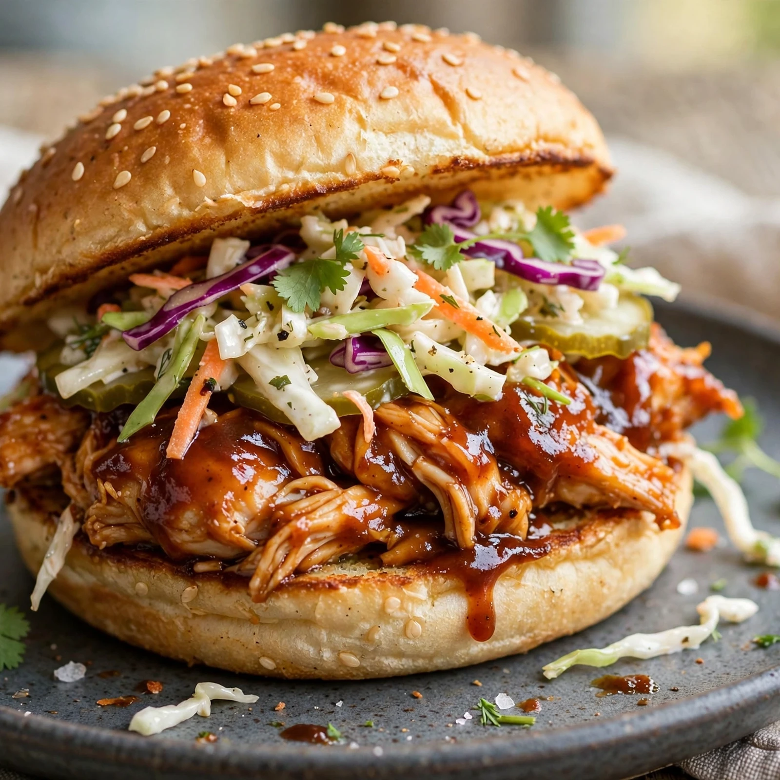 15 Satisfying 21 Day Fix Sandwich Ideas That Keep You on Track: 11. BBQ Chicken Sandwich