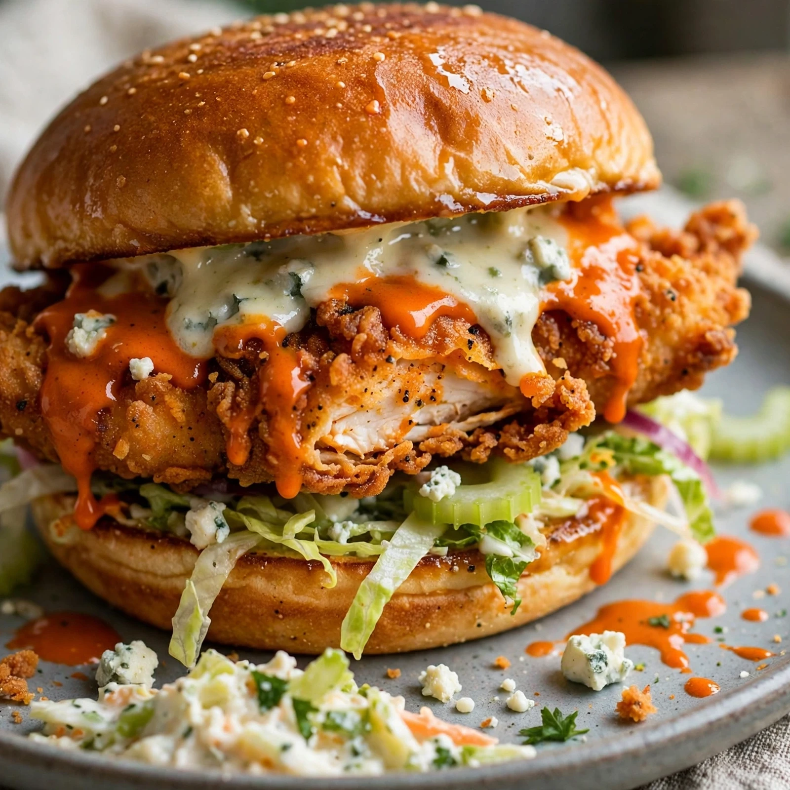 15 Juicy 21 Day Fix Burger Recipes for Your Next Cookout: 11. Buffalo Chicken Burger