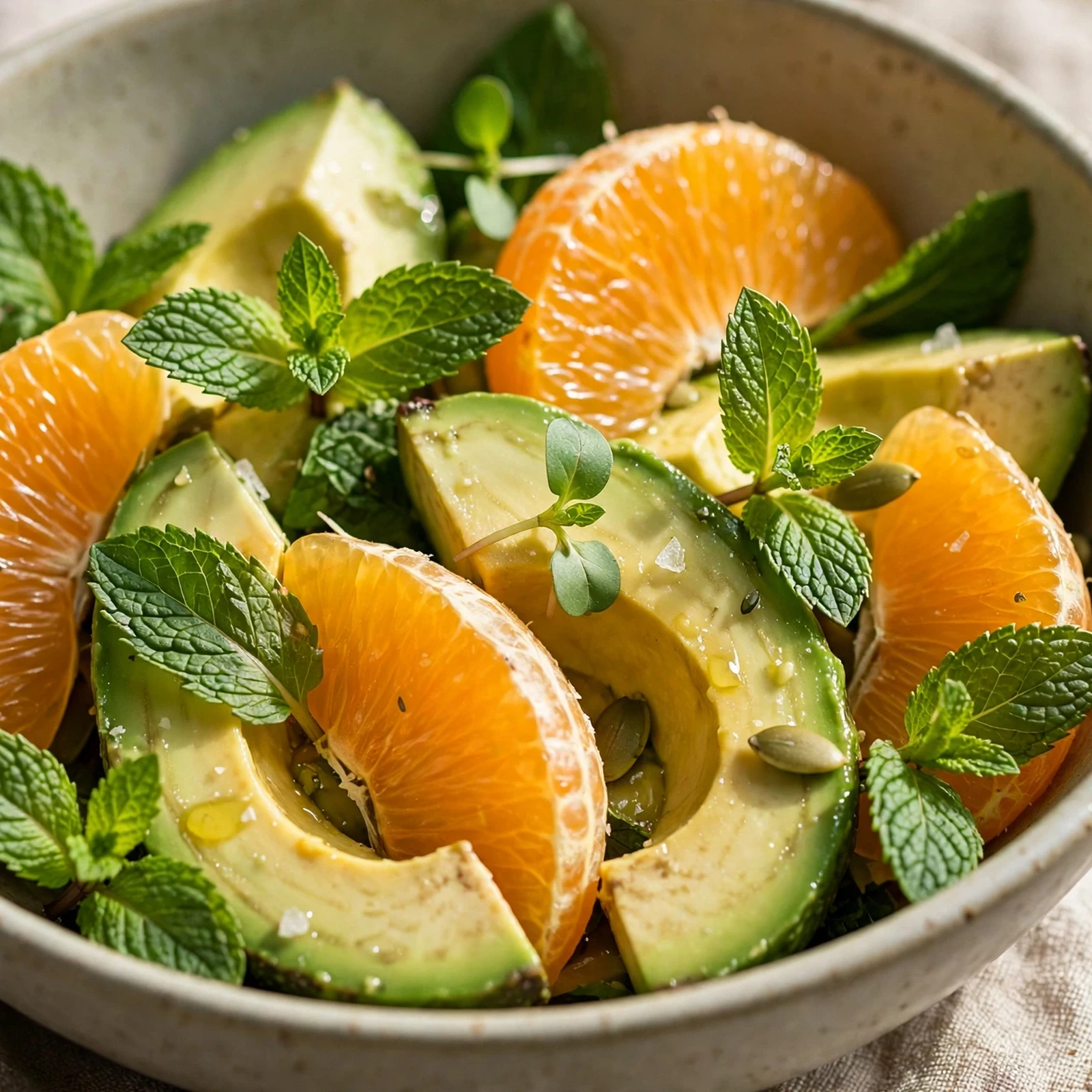 15 Anti-Inflammatory Fruit Salads and Desserts for Summer Parties: 12. Citrus Avocado Mint Salad