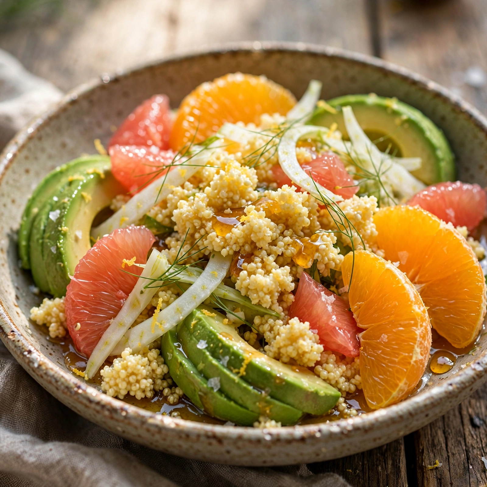 15 Anti-Inflammatory Grain Salads for Summer Days: 12. Citrus Millet Sunshine Salad