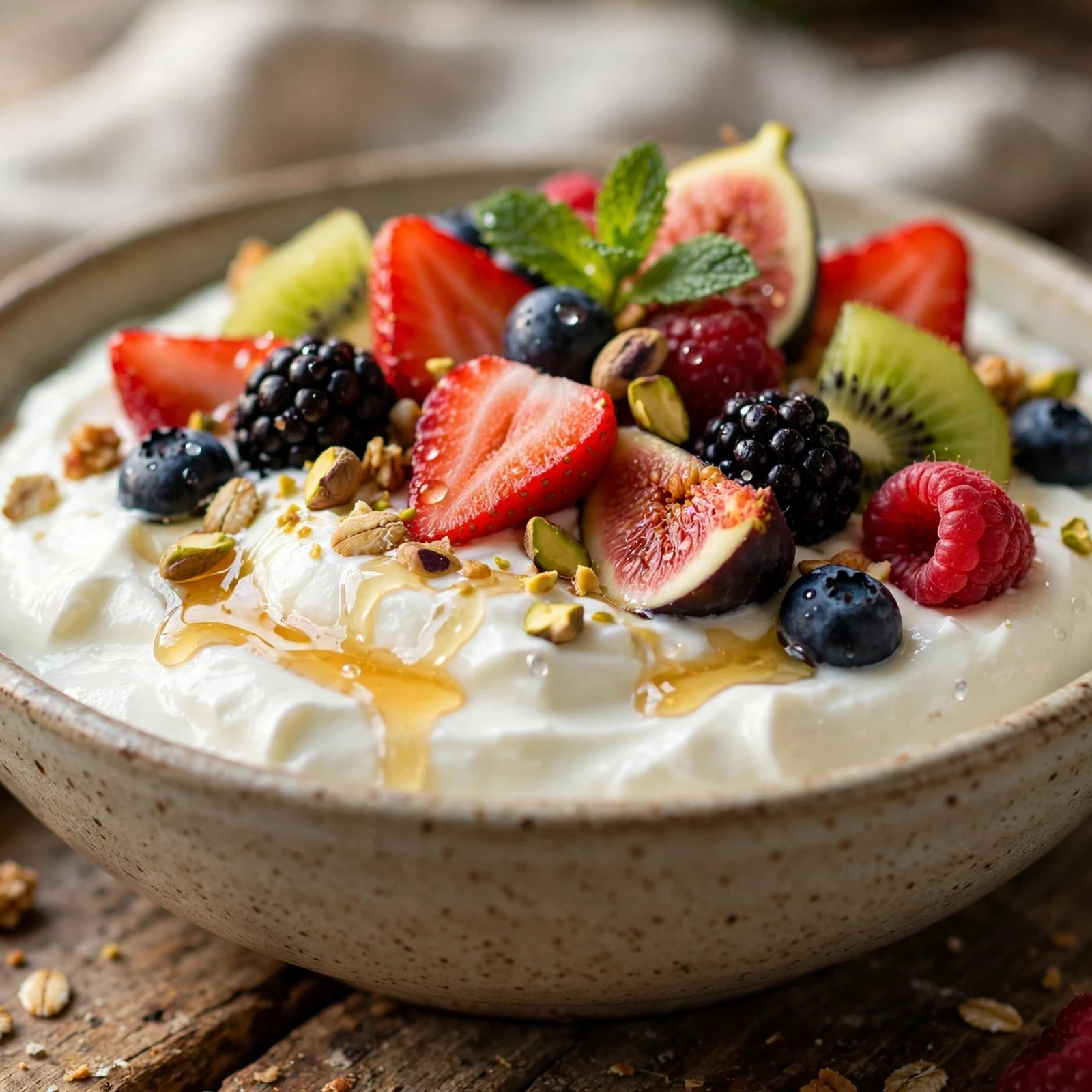 20 21 Day Fix Summer Breakfast Ideas (Quick & Light Mornings): 12. Greek Yogurt Fruit Bowl