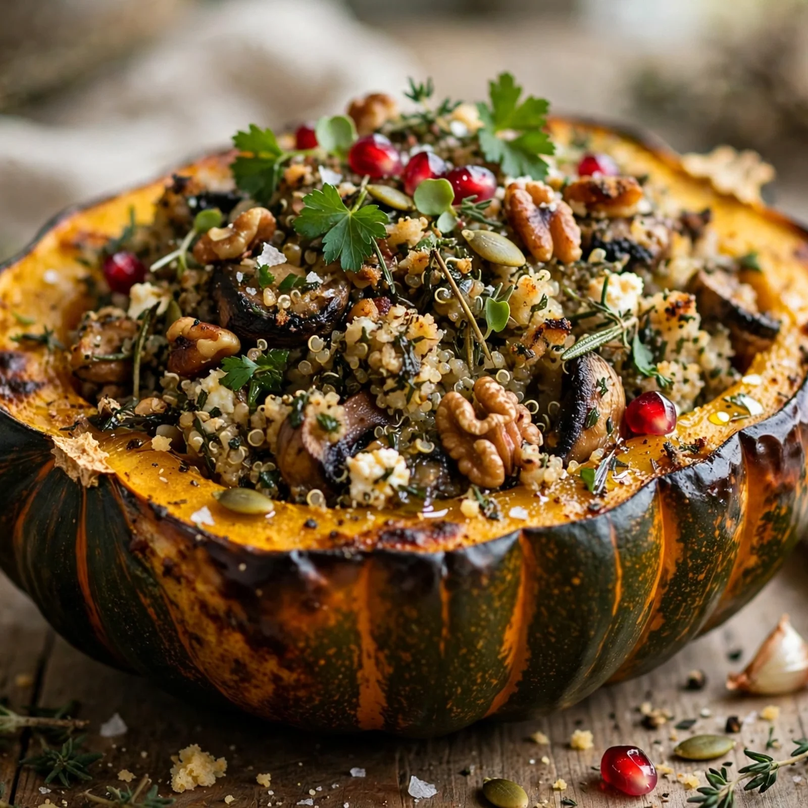 25 Cozy Fall Anti-Inflammatory Recipes to Warm Your Soul: 12. Herb-Stuffed Acorn Squash