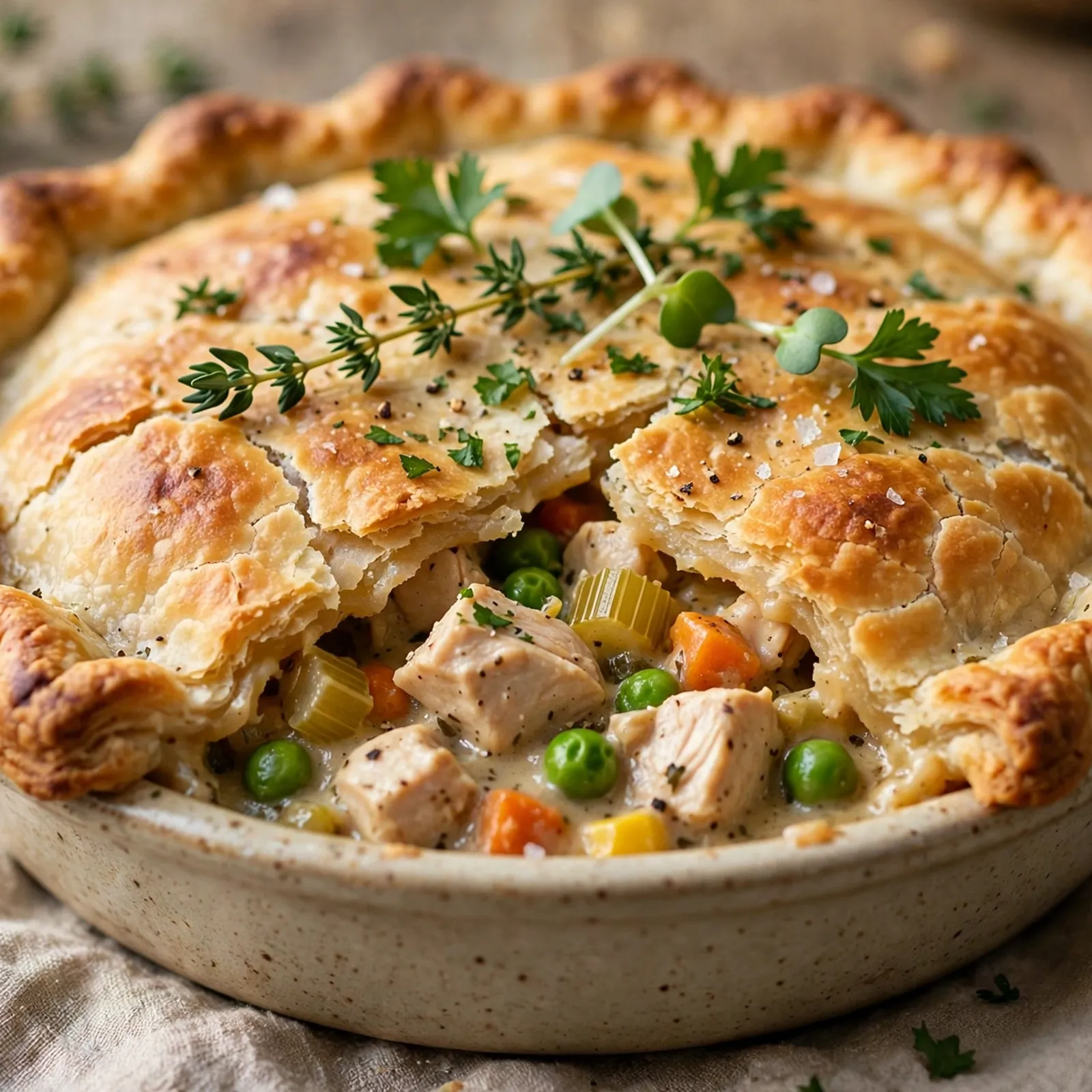 15 Cozy 21 Day Fix Chicken Pot Pie Recipes for Comfort Food Lovers: 11. High-Protein Chicken Pot Pie