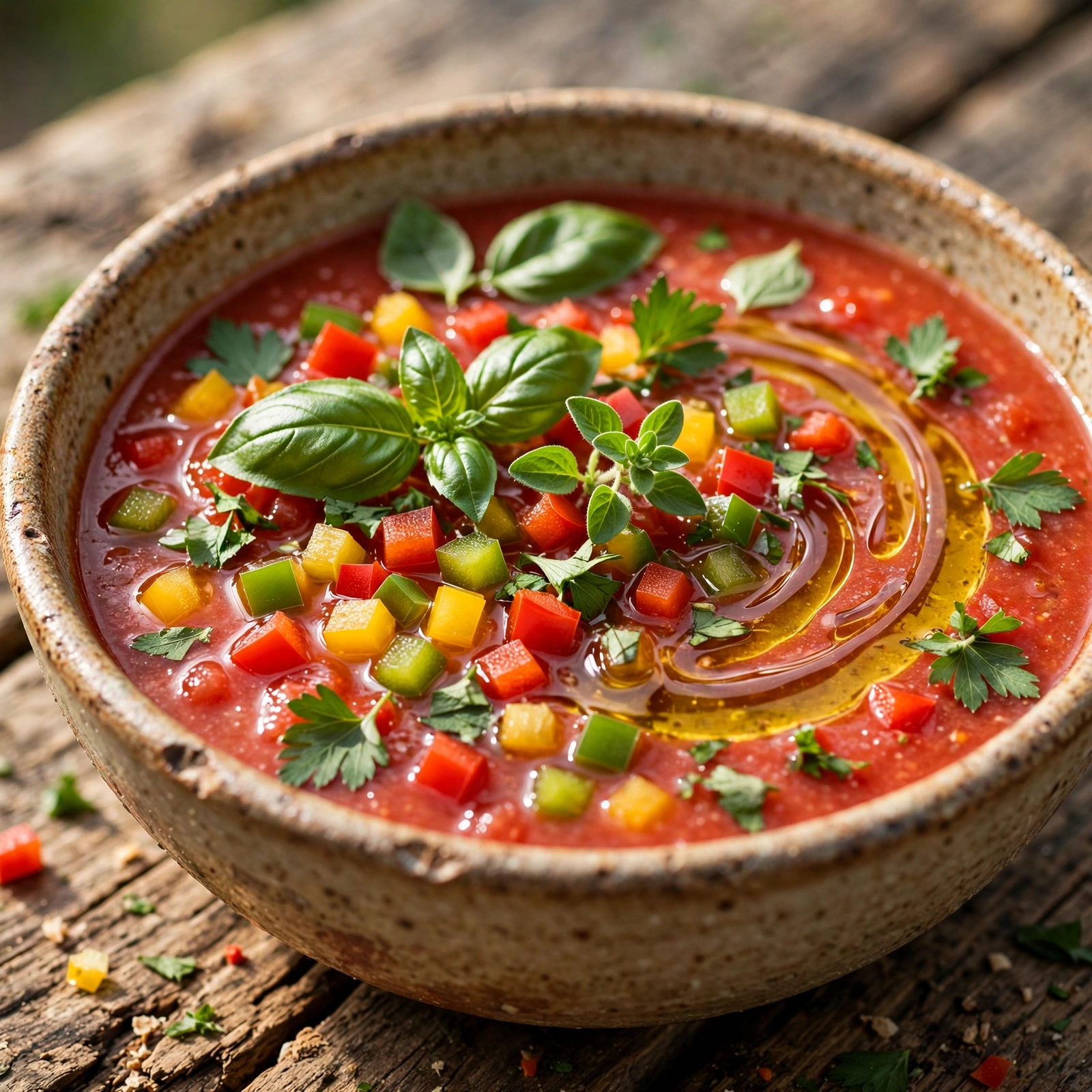 12 Anti-Inflammatory Gazpacho & Raw Soup Recipes for Summer Reset: 12. Mediterranean Herb Gazpacho