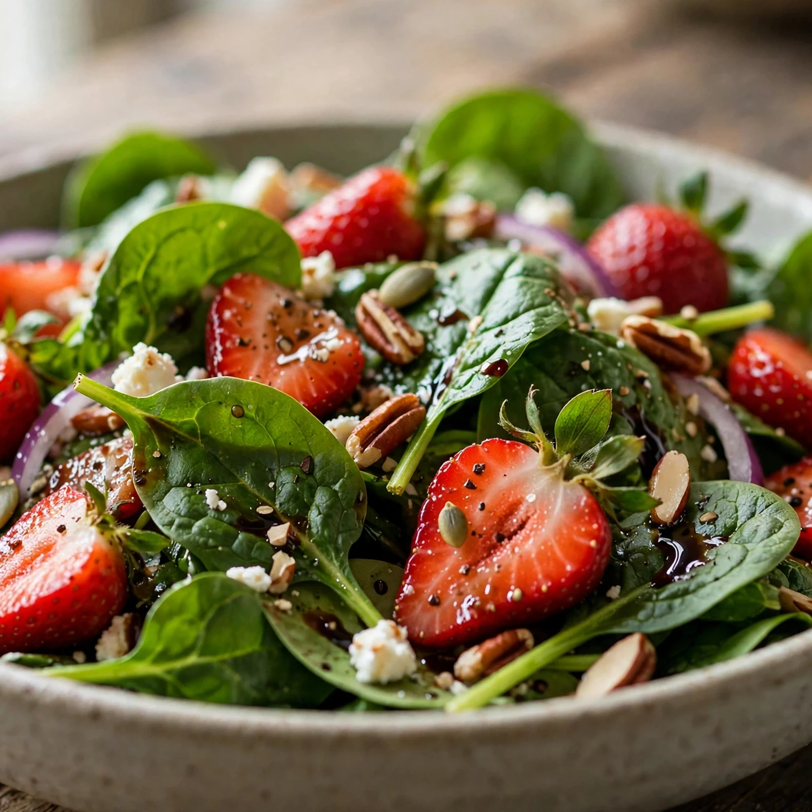 25 Refreshing Summer Anti-Inflammatory Recipes to Beat the Heat: 13. Strawberry Spinach Salad