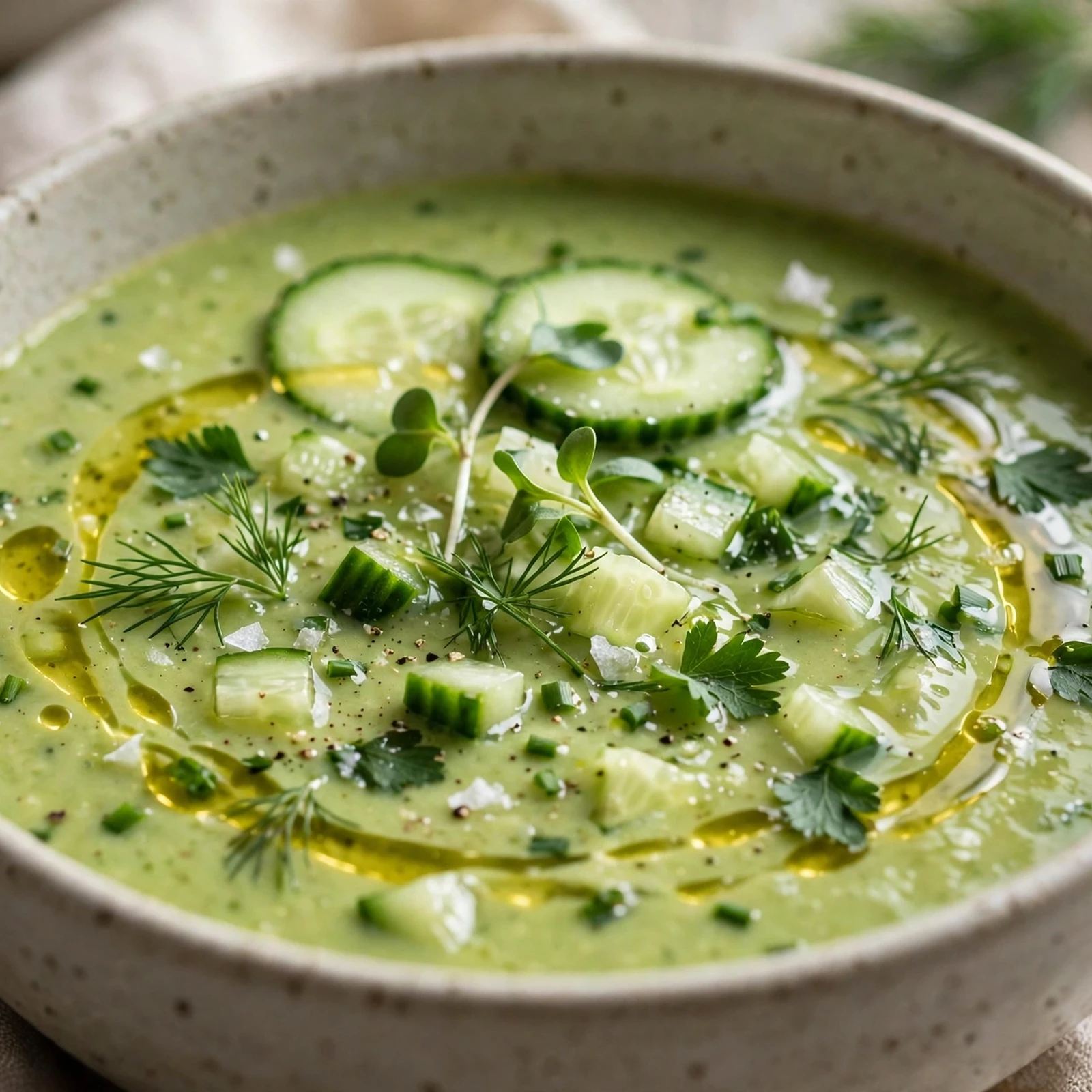 15 Summer Anti-Inflammatory Recipes to Start the Season Right: 12. Chilled Cucumber Avocado Soup