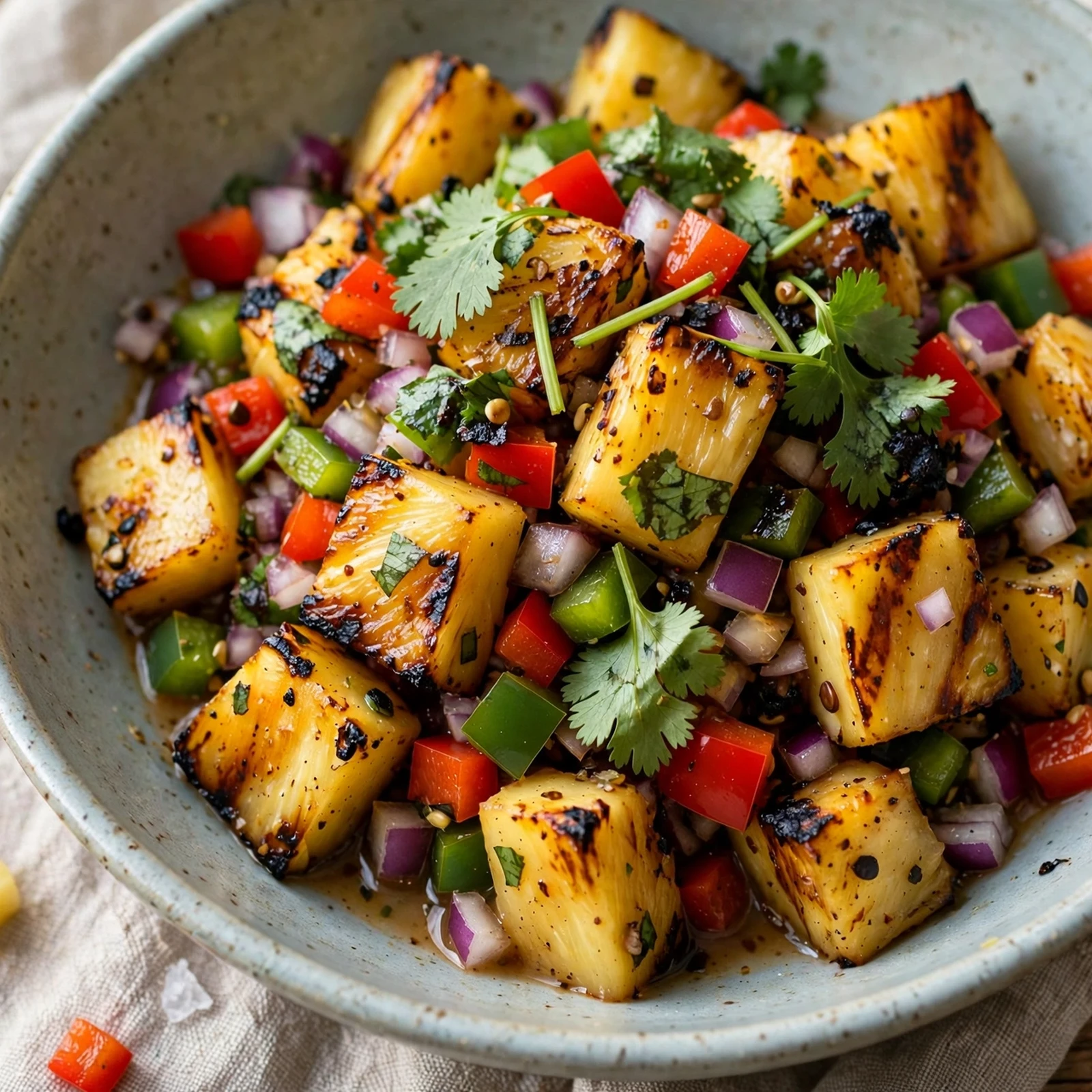 15 Summer Anti-Inflammatory BBQ Recipes for Cookouts: 14. Grilled Pineapple Salsa