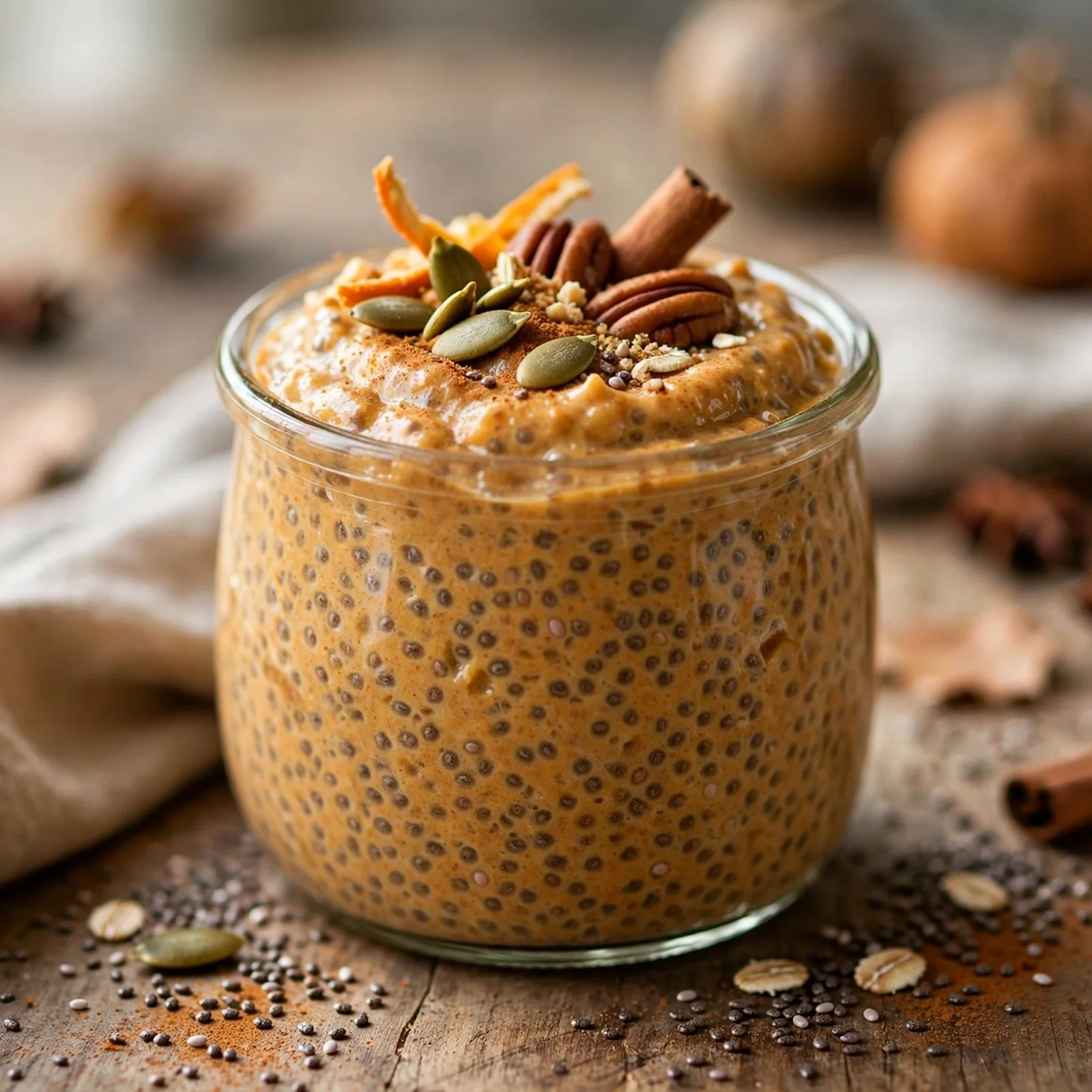 15 Anti-Inflammatory Pumpkin Recipes for the Fall Season: 13. Pumpkin Spice Chia Pudding