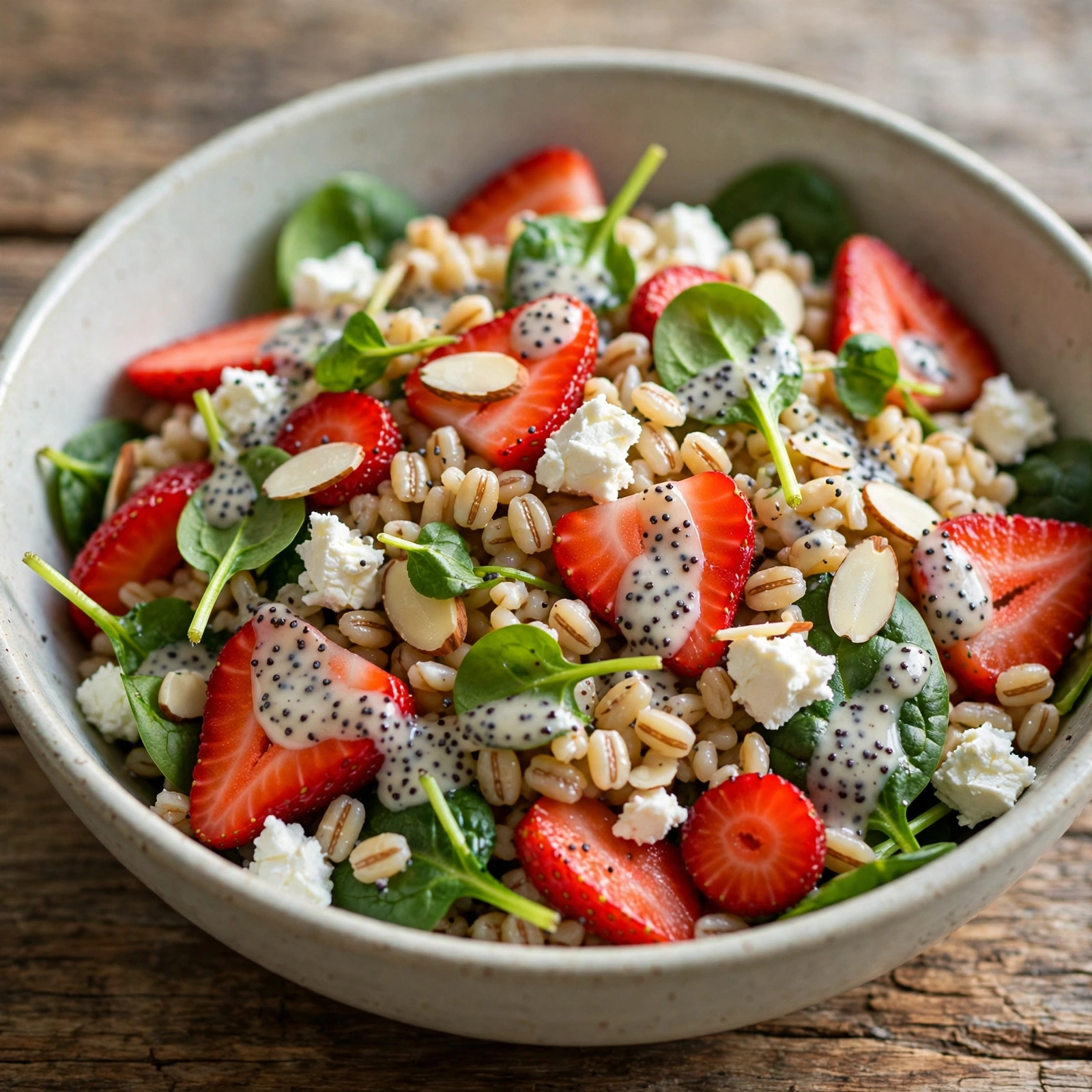 15 Anti-Inflammatory Grain Salads for Summer Days: 13. Strawberry Spinach Grain Salad