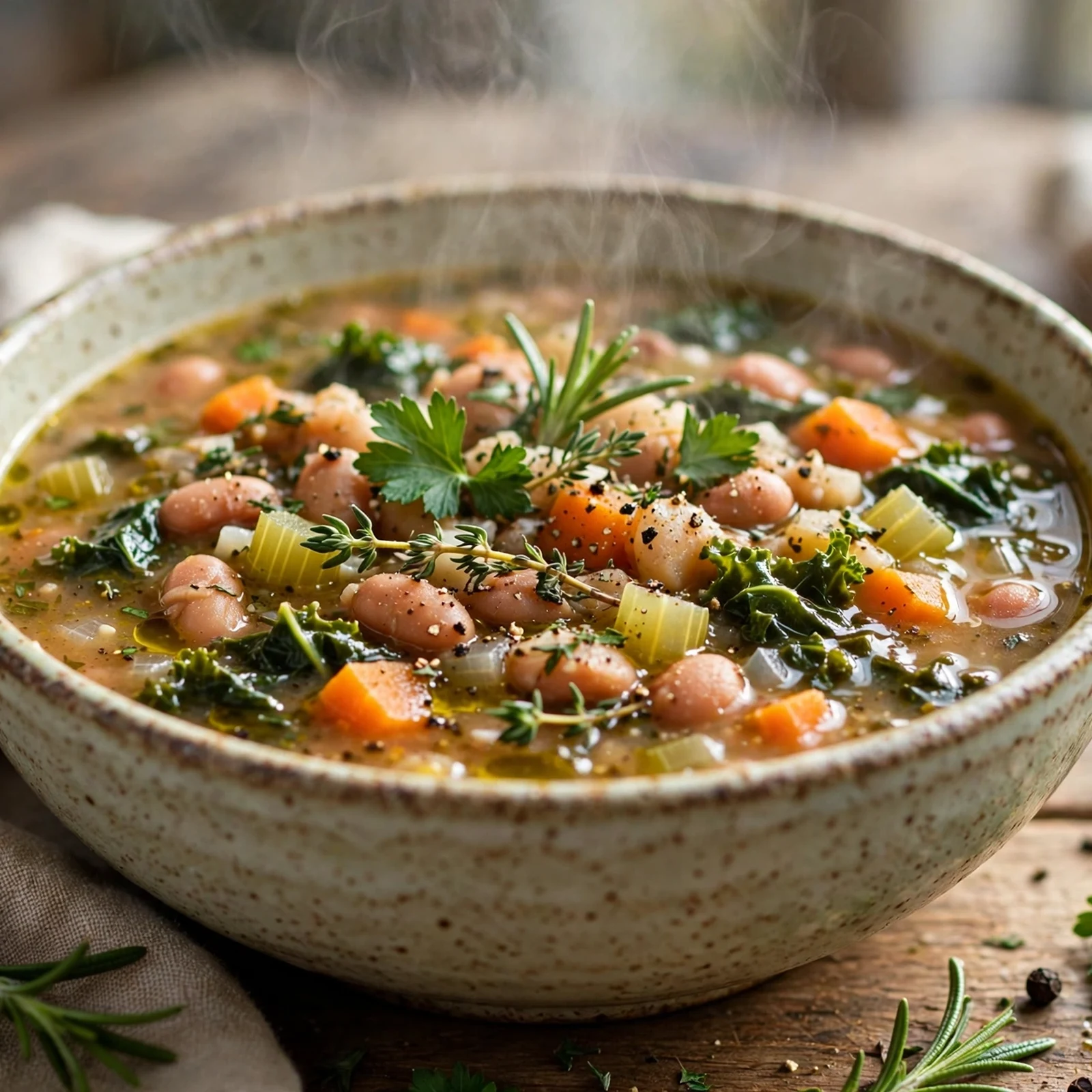 20 Anti-Inflammatory Slow Cooker Recipes for Fall: 14. Tuscan White Bean & Herb Soup