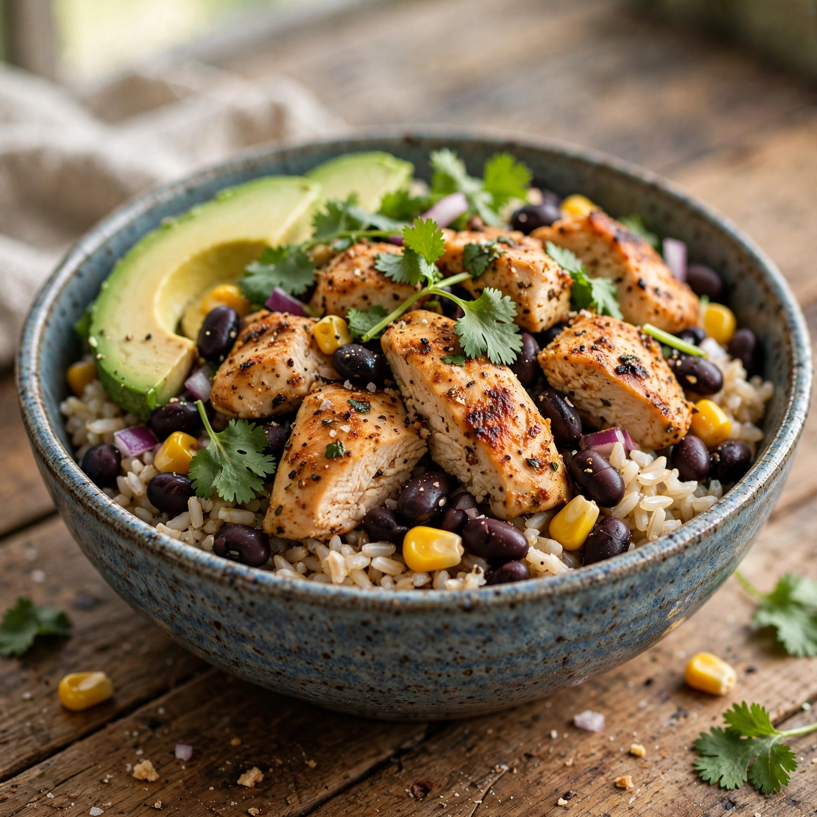 15 Best 21 Day Fix Summer Dinner Ideas (Easy & No Heavy Meals): 14. Black Bean & Chicken Power Bowl
