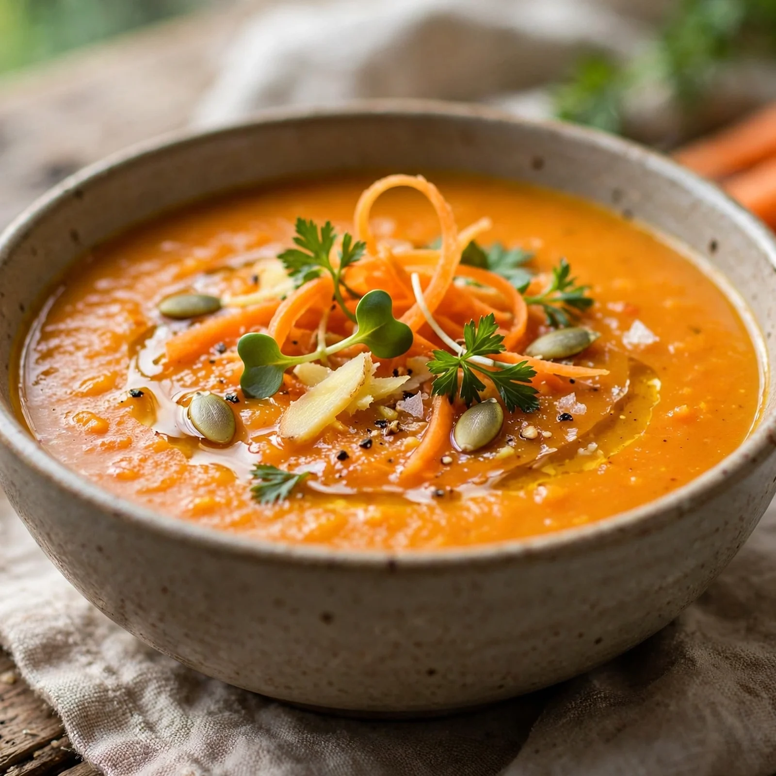 25 Cozy Fall Anti-Inflammatory Recipes to Warm Your Soul: 14. Ginger Carrot Soup