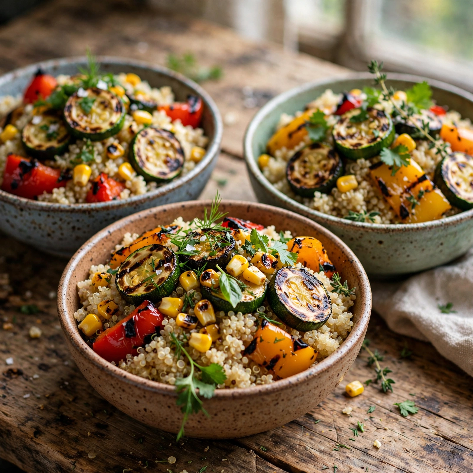21 Day Fix Summer Meal Prep (Beat the Heat & Stay on Track): 13. Grilled Summer Vegetable Quinoa Bowls