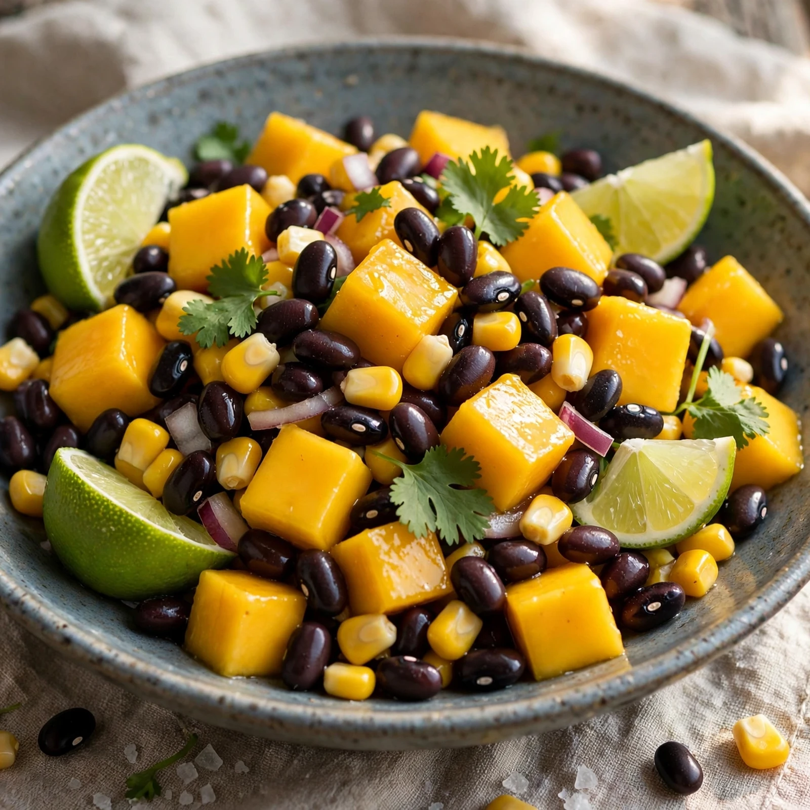 15 Anti-Inflammatory Summer Salads Recipes with Fresh Seasonal Produce: 15. Mango Black Bean Salad