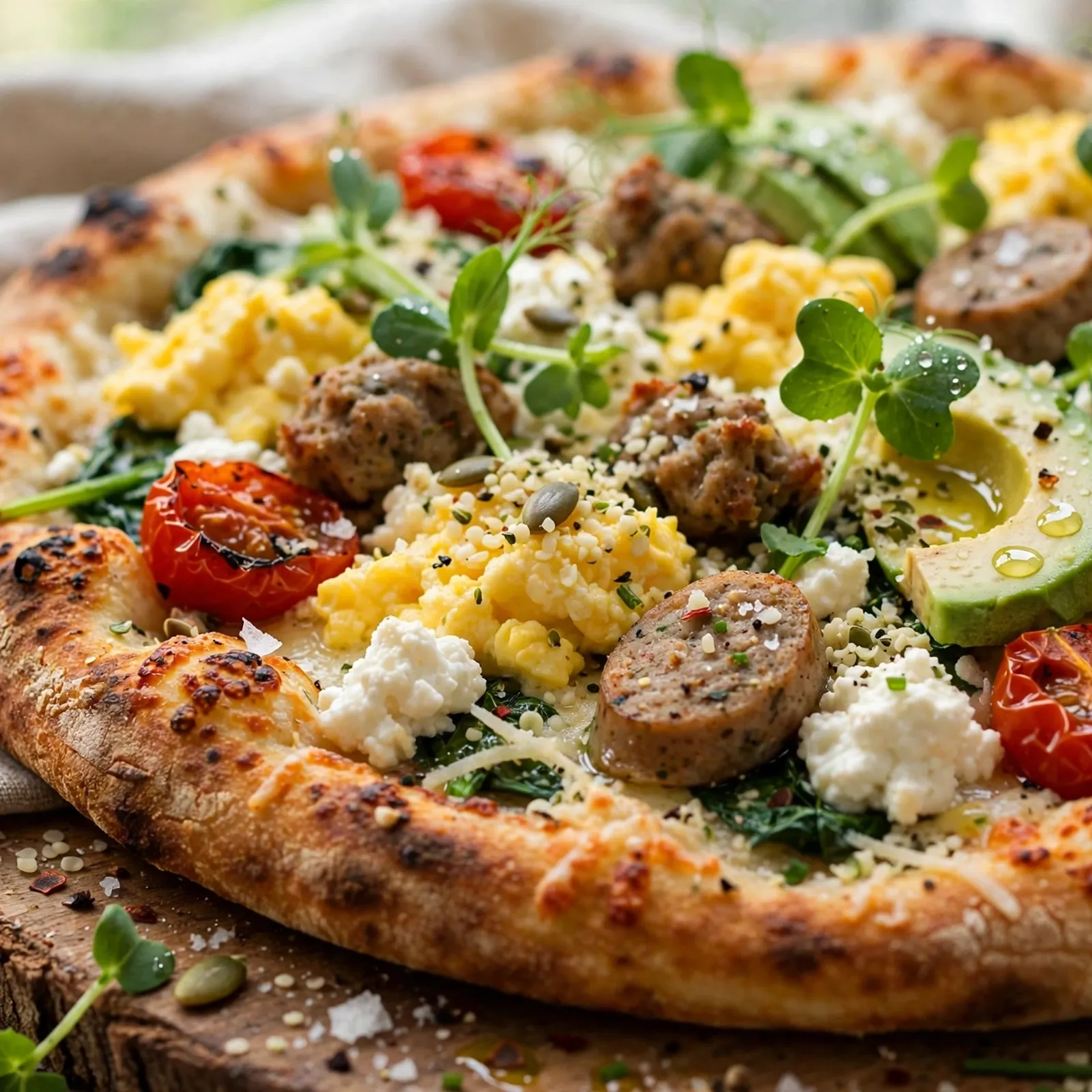 20 Easy 21 Day Fix Pizza Recipes You’ll Actually Crave: 14. Protein-Packed Breakfast Pizza