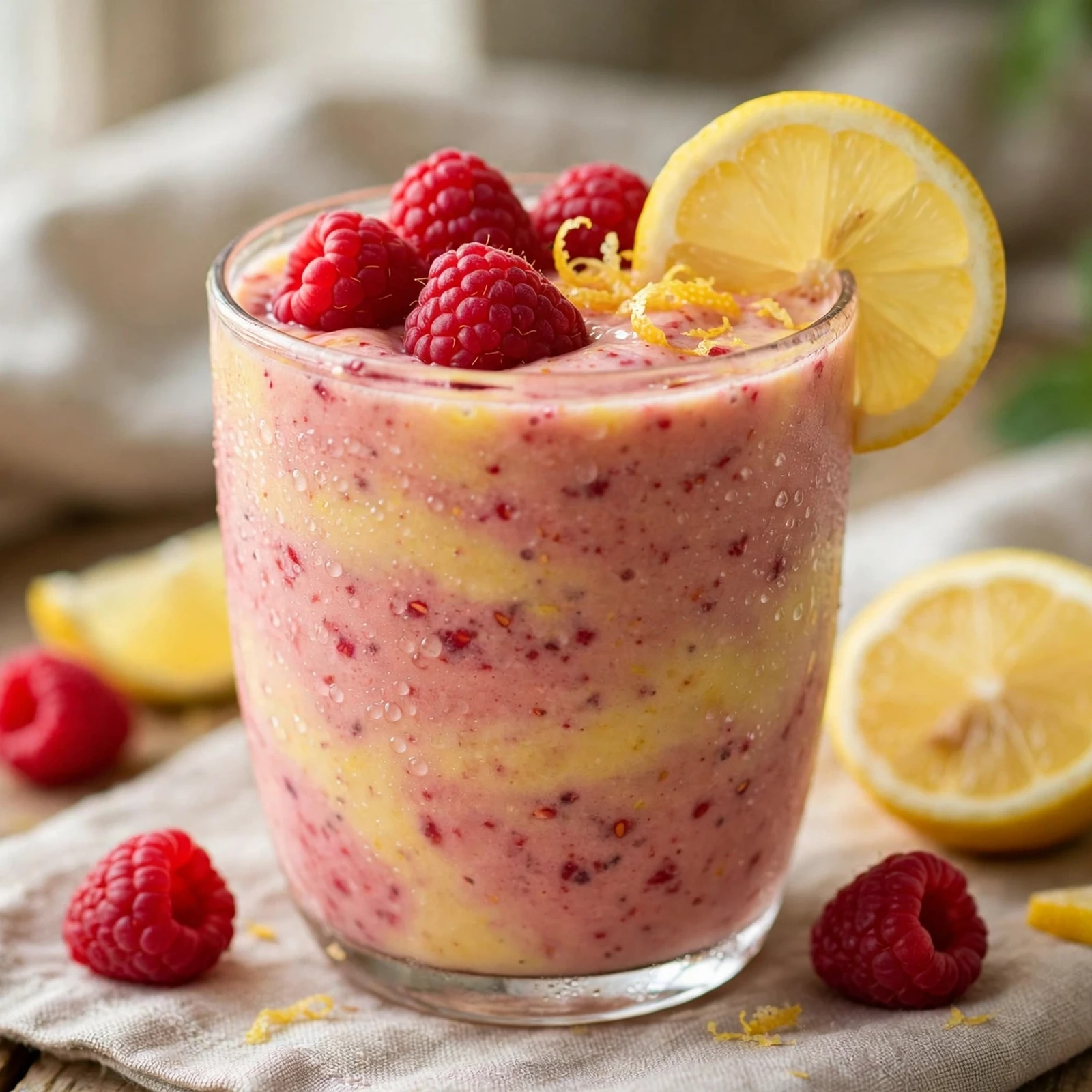 20 Hydrating Summer Anti-Inflammatory Drinks And Smoothies: 15. Raspberry Lemon Smoothie