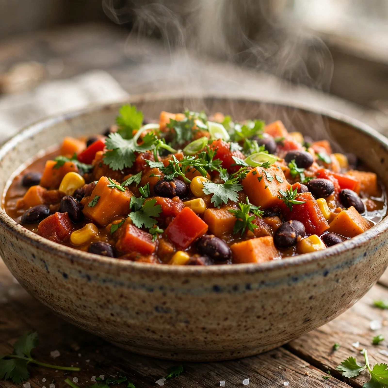 20 Anti-Inflammatory Slow Cooker Recipes for Fall: 15. Sweet Potato & Black Bean Chili
