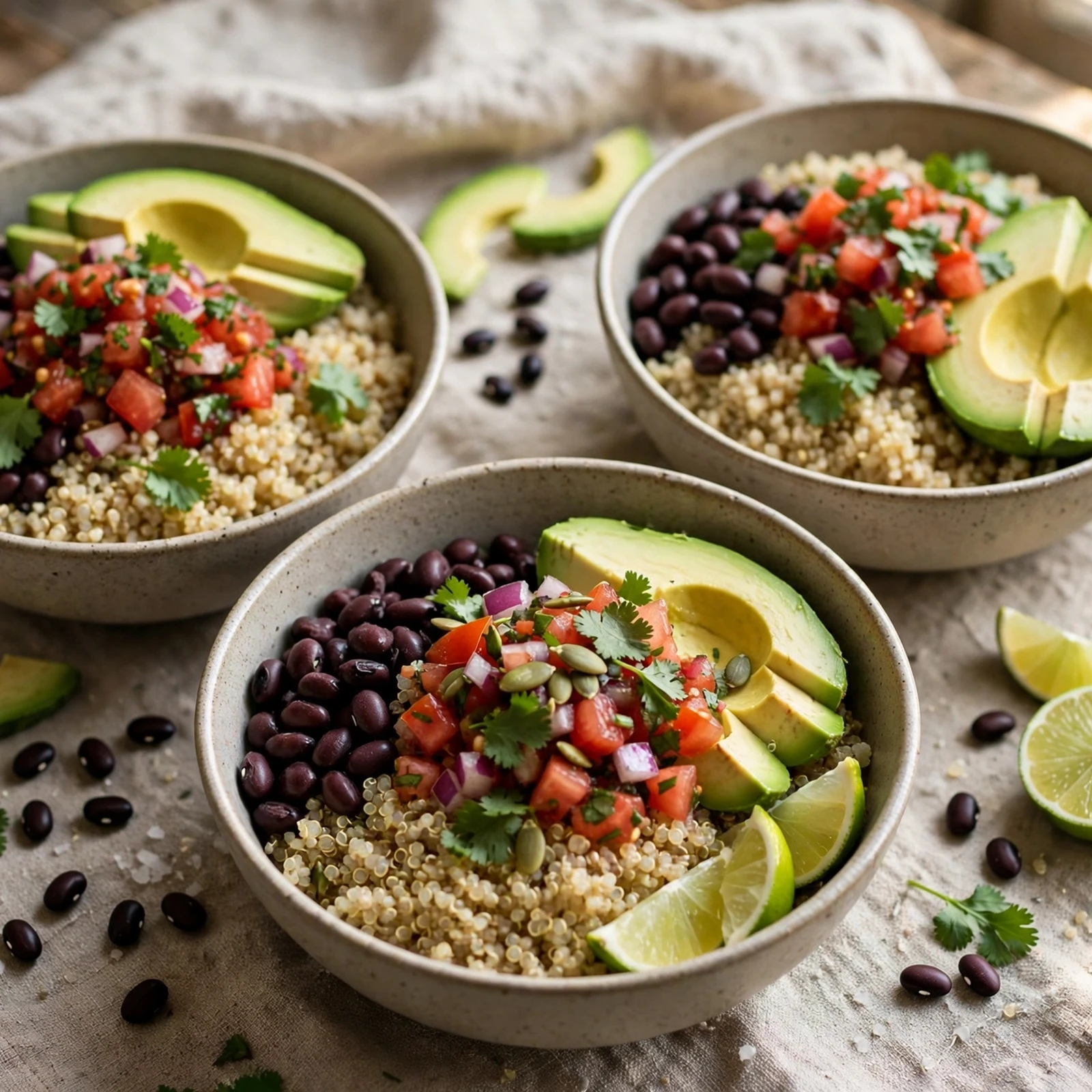 20 Light Summer Anti-Inflammatory Dinners Recipes for Warm Evenings: 16. Avocado Quinoa Taco Bowls
