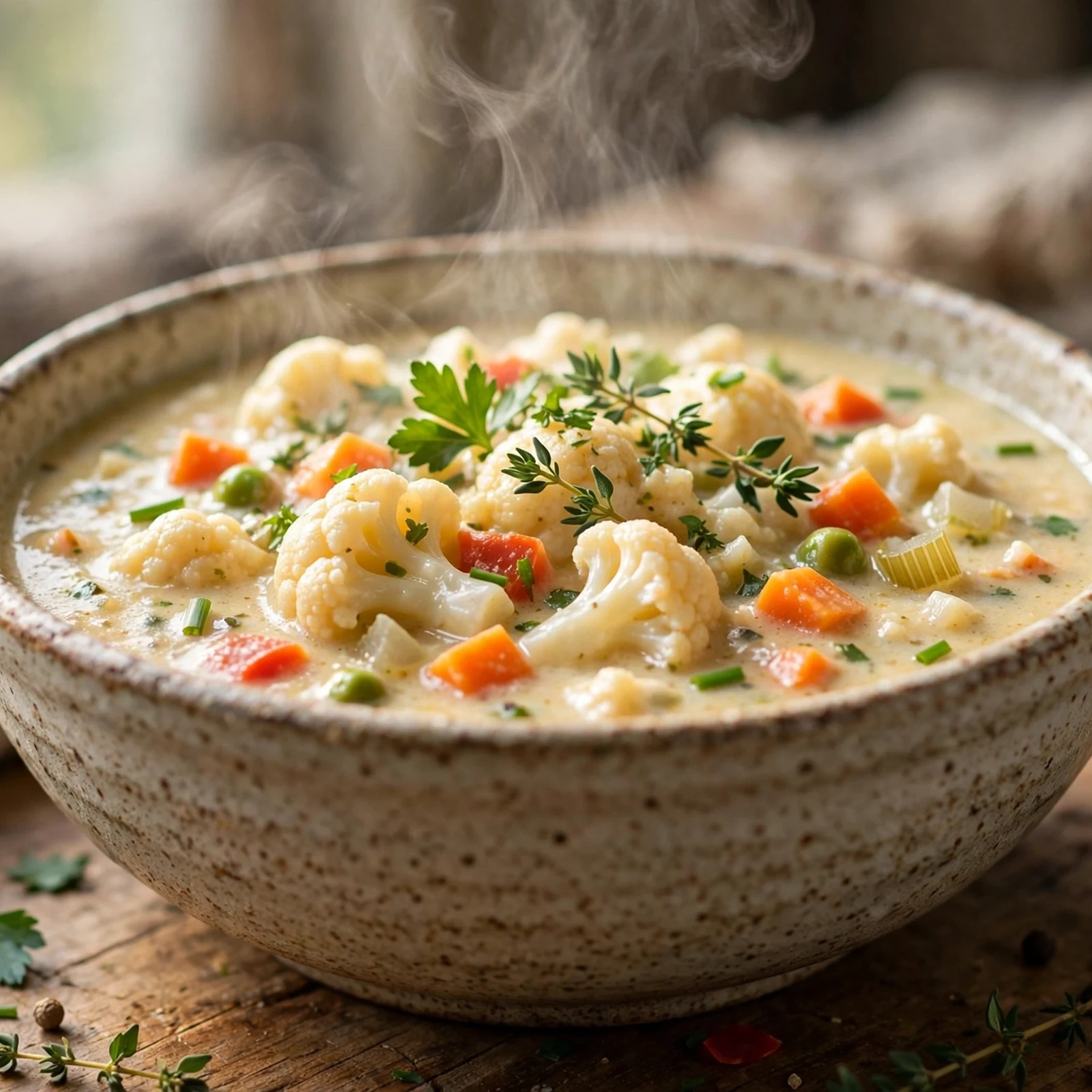 20 Anti-Inflammatory Slow Cooker Recipes for Fall: 16. Creamy Slow Cooker Cauliflower Soup
