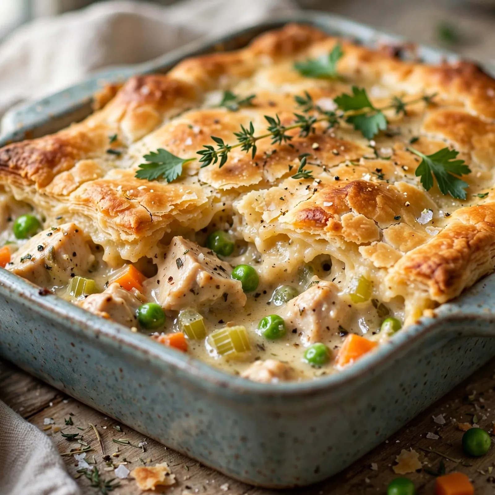 15 Cozy 21 Day Fix Chicken Pot Pie Recipes for Comfort Food Lovers: 14. Freezer-Friendly Chicken Pot Pie Casserole