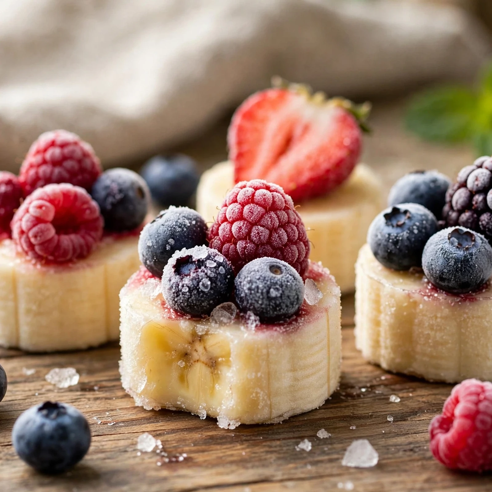 25 Refreshing Summer Anti-Inflammatory Recipes to Beat the Heat: 16. Frozen Banana Berry Bites