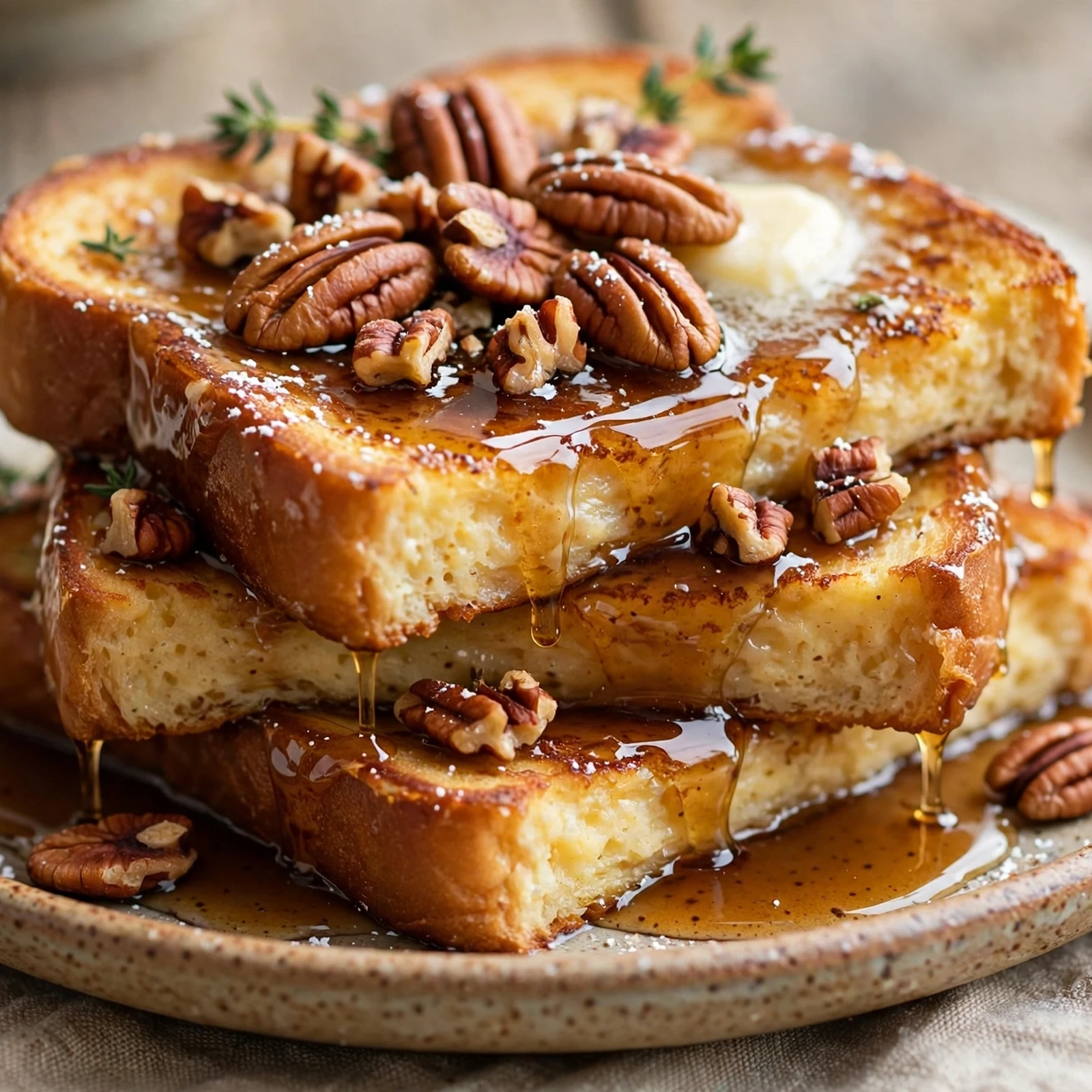 15 Indulgent 21 Day Fix French Toast Recipes That Won’t Break Your Plan: 14. Maple Pecan French Toast