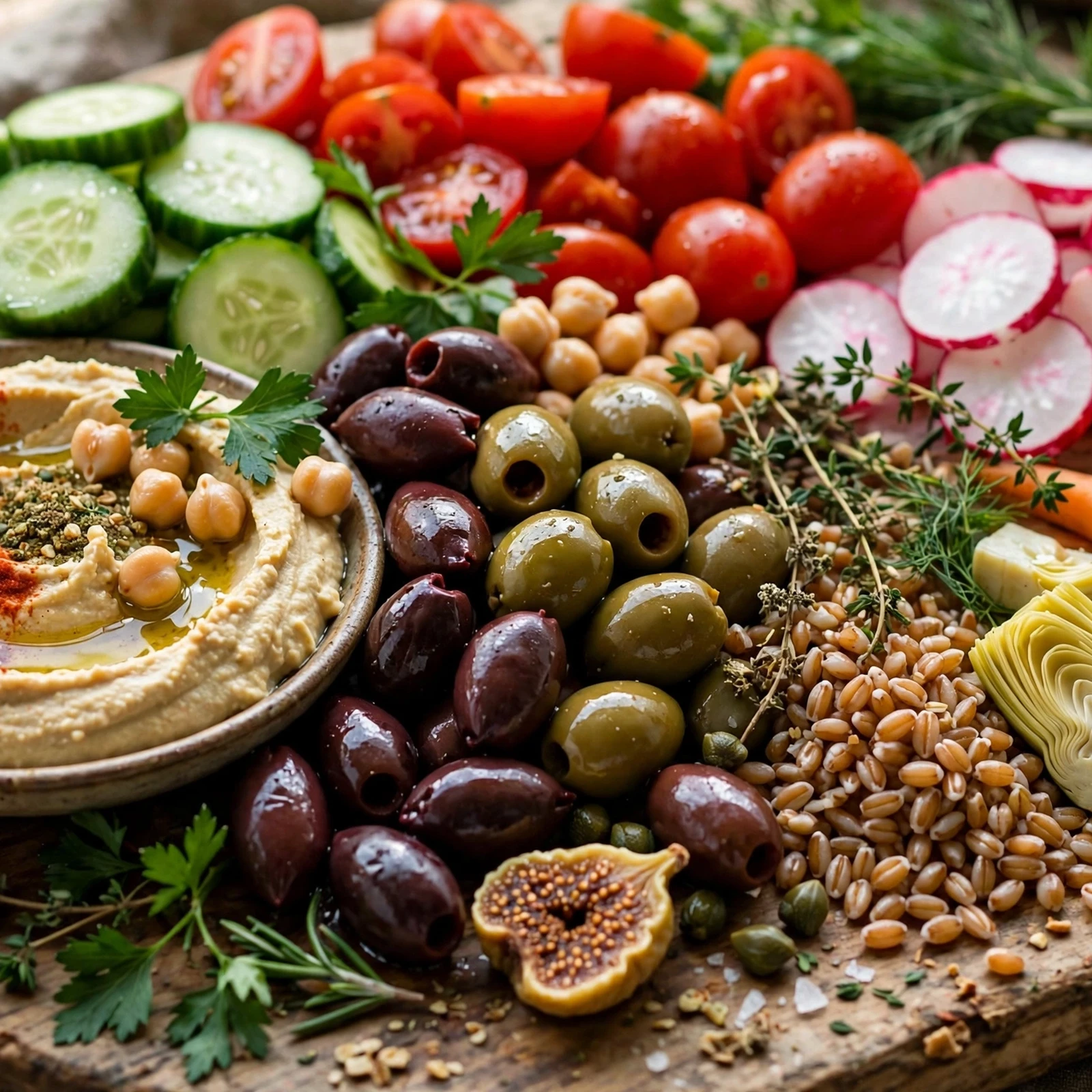 15 End-of-Summer Anti-Inflammatory Recipes to Soak In the Season: 15. Mediterranean Harvest Platter