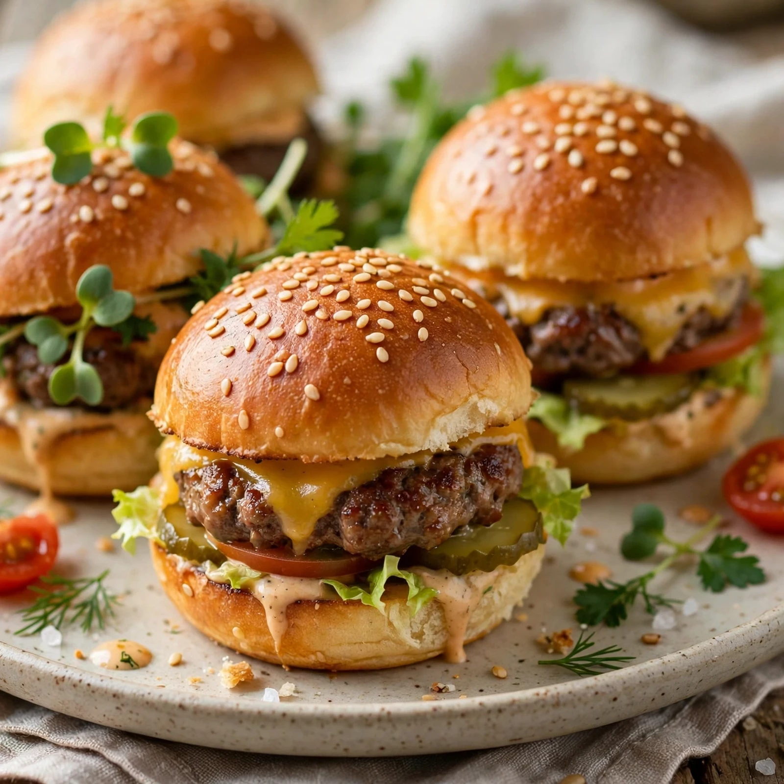 15 Juicy 21 Day Fix Burger Recipes for Your Next Cookout: 14. Mini Slider Burgers