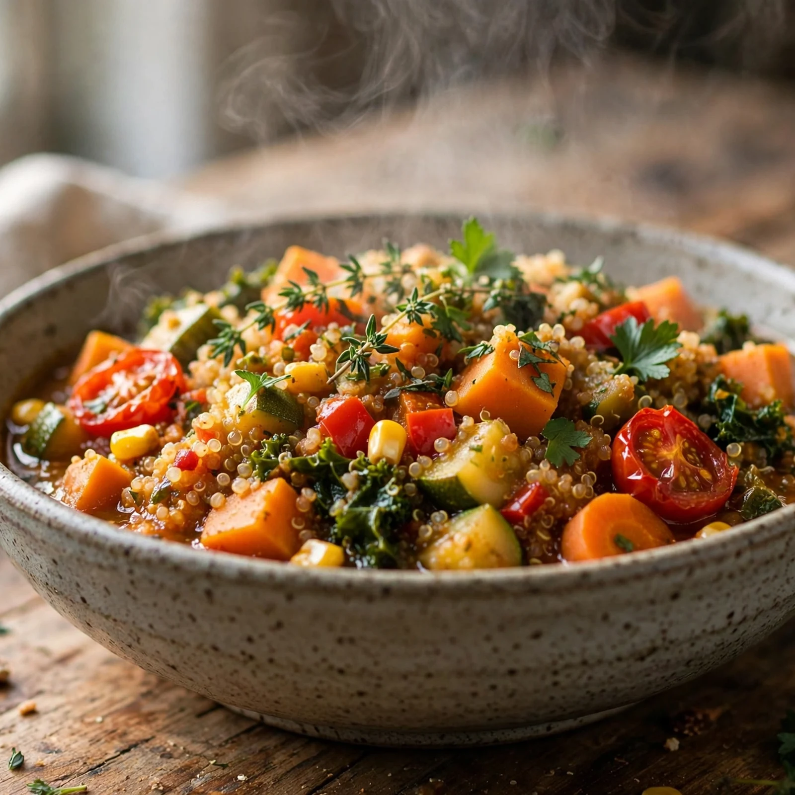 20 Anti-Inflammatory Slow Cooker Recipes for Fall: 17. Harvest Quinoa & Vegetable Stew