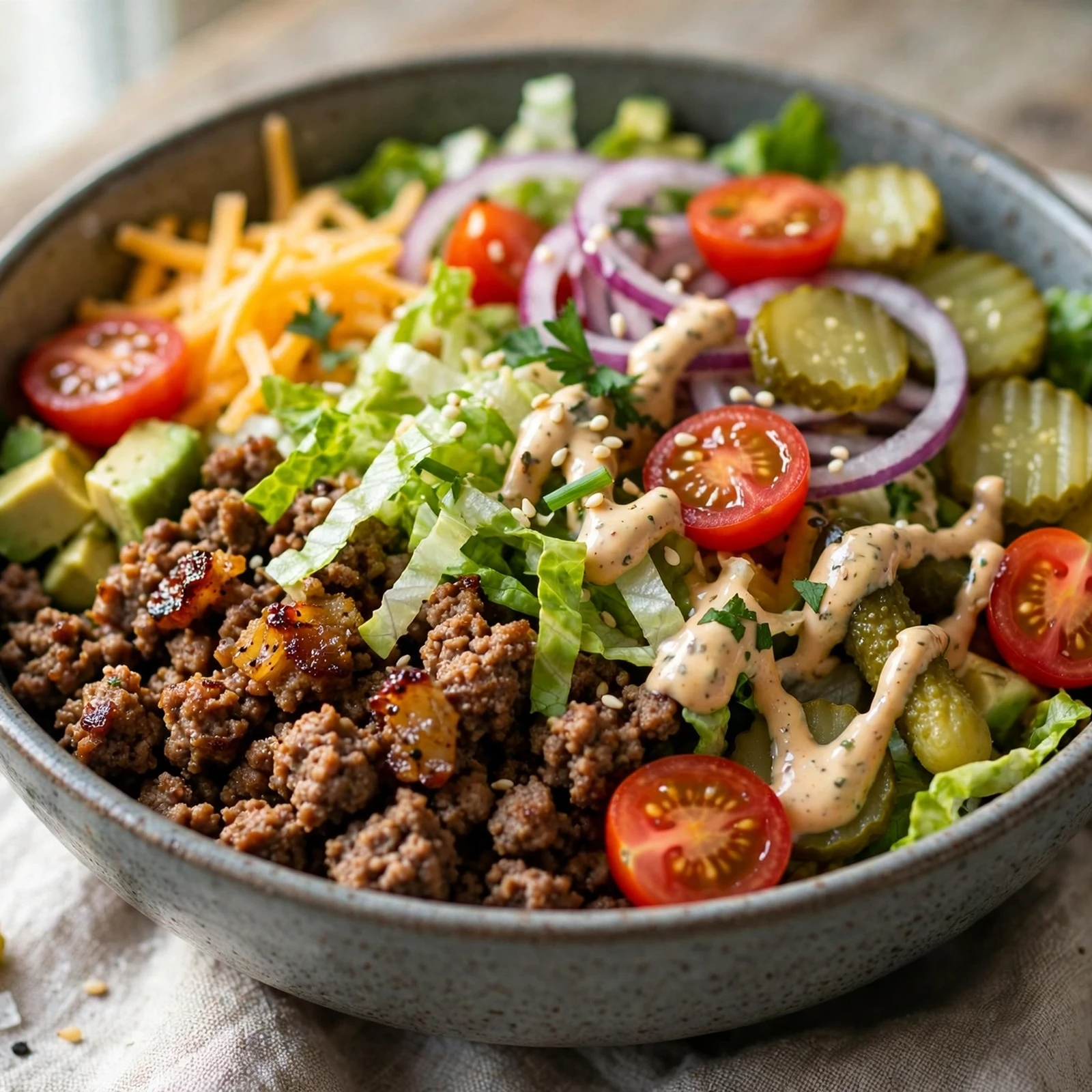 15 Juicy 21 Day Fix Burger Recipes for Your Next Cookout: 15. Meal Prep Burger Bowls