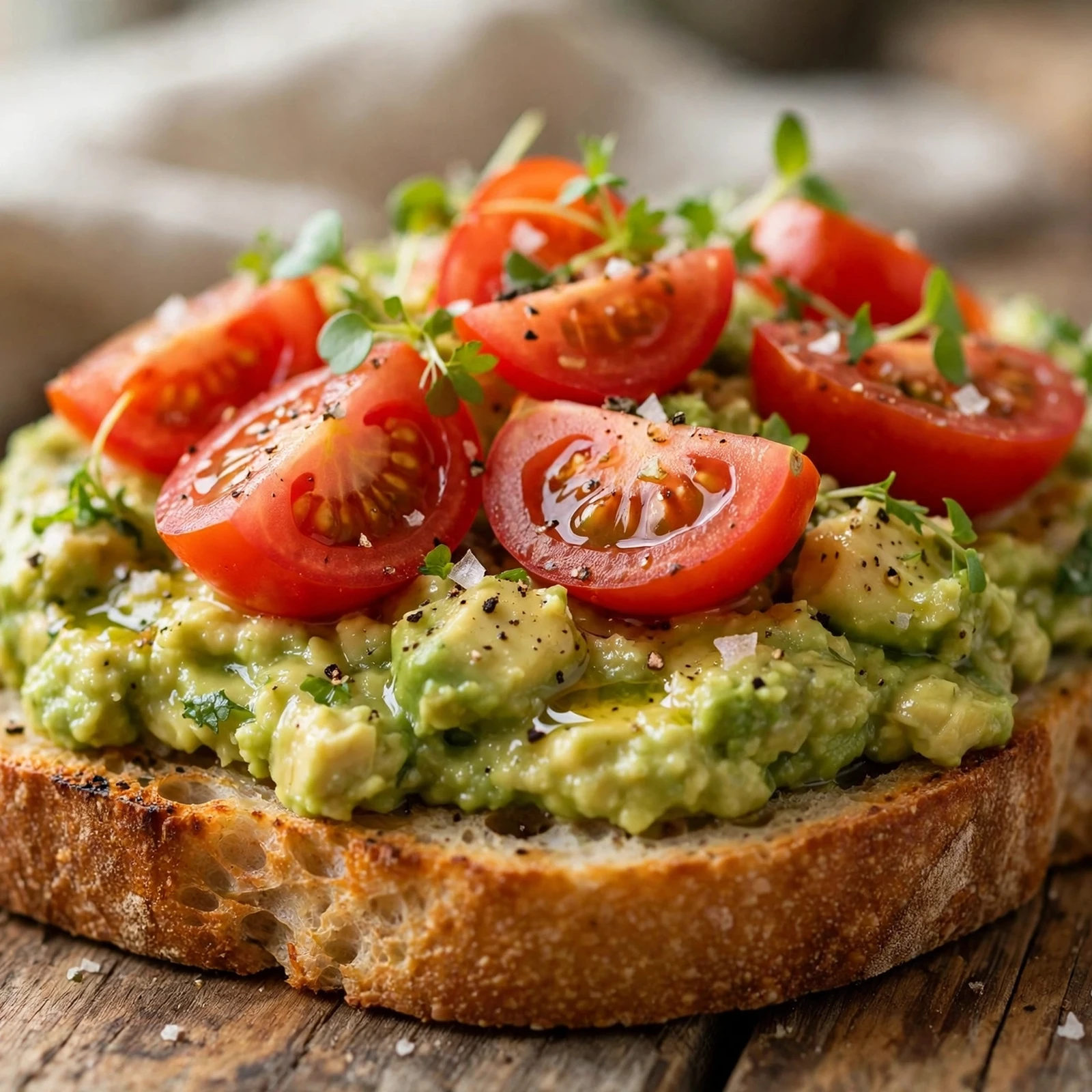 20 No-Cook Anti-Inflammatory Meals for Hot Summer Days: 18. Tomato Avocado Toast