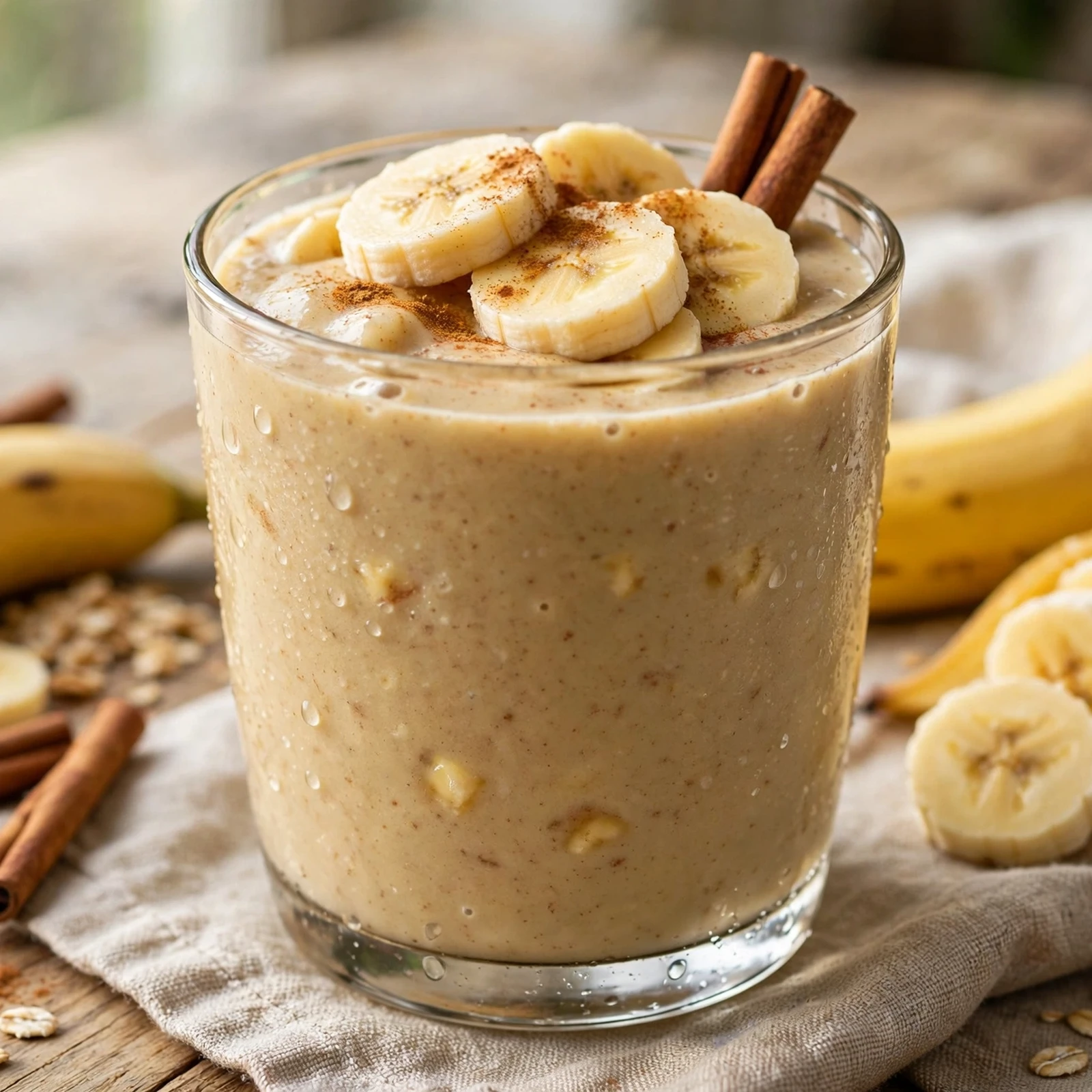20 Hydrating Summer Anti-Inflammatory Drinks And Smoothies: 19. Banana Cinnamon Protein Smoothie