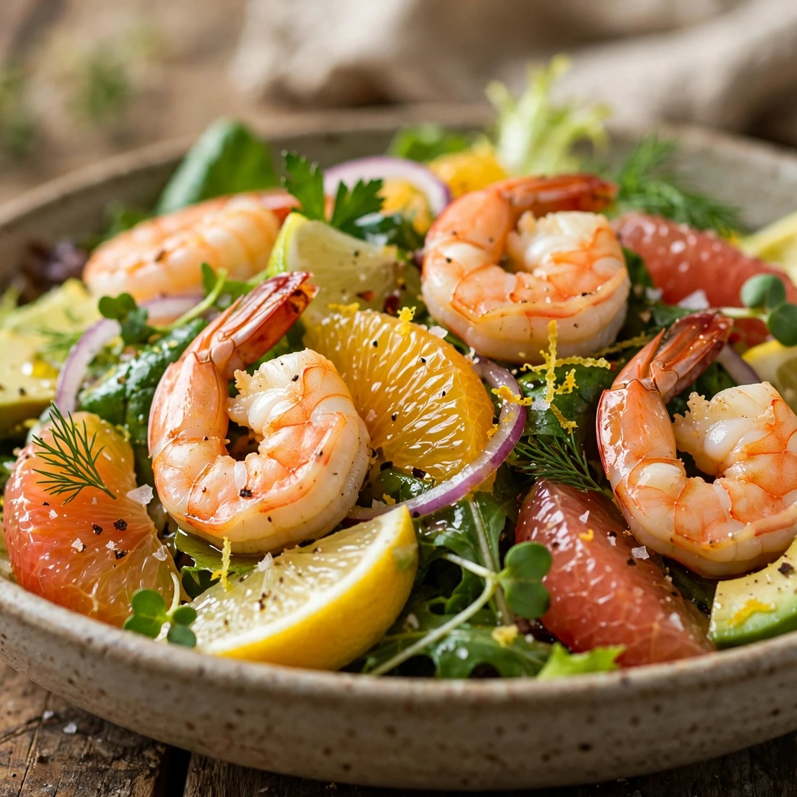 25 Refreshing Summer Anti-Inflammatory Recipes to Beat the Heat: 19. Citrus Shrimp Salad