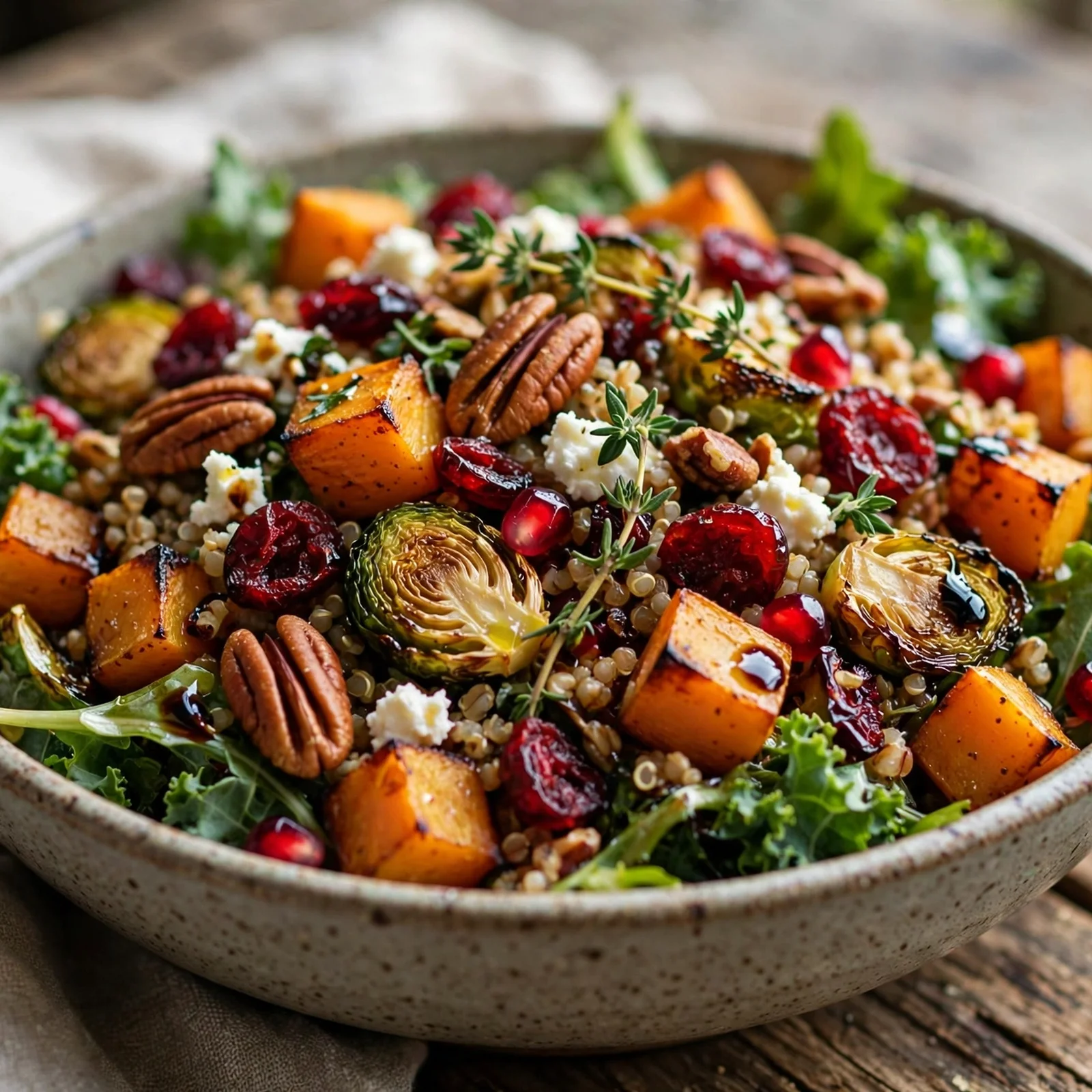 20 Fall Anti-Inflammatory Harvest Bowls with Root Vegetables: 19. Cranberry Pecan Harvest Bowl